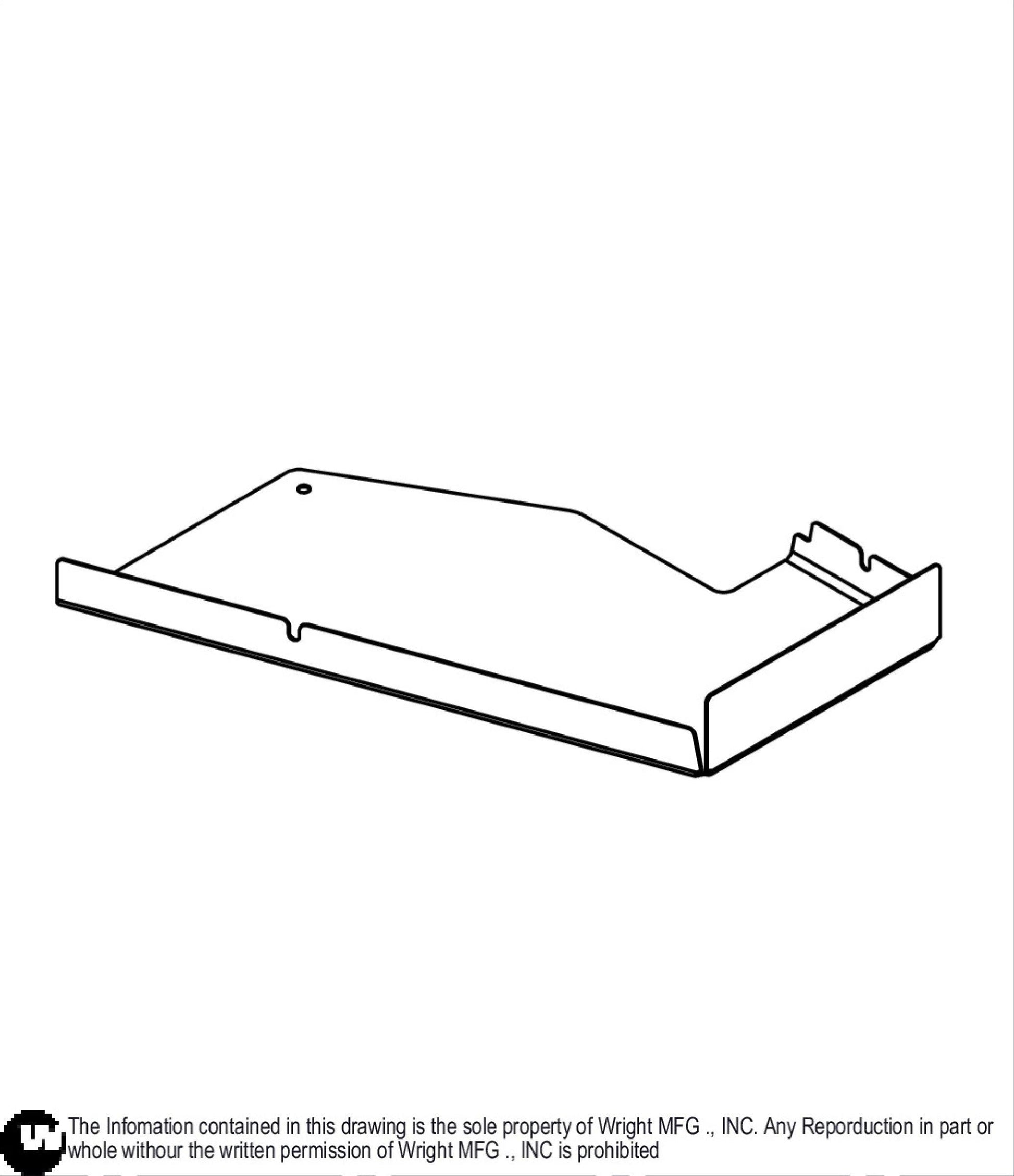 Right 48-52 WZTO Deck Cover Weldment 93490020.