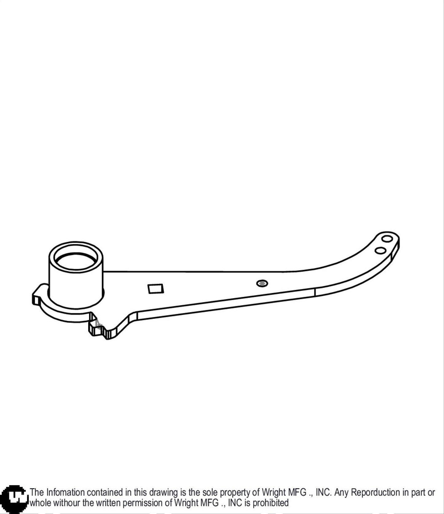 Left Guided Idler Arm 93490023.