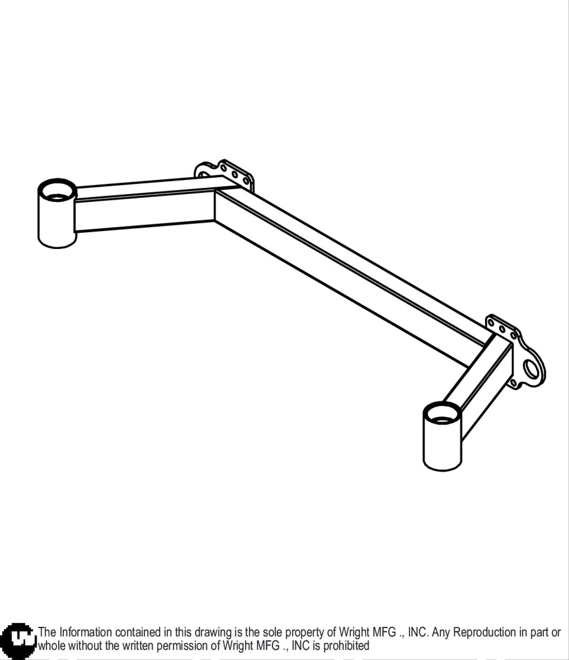 48-52 WSPX2/WSTX2 Caster Frame Weldment 93490029.