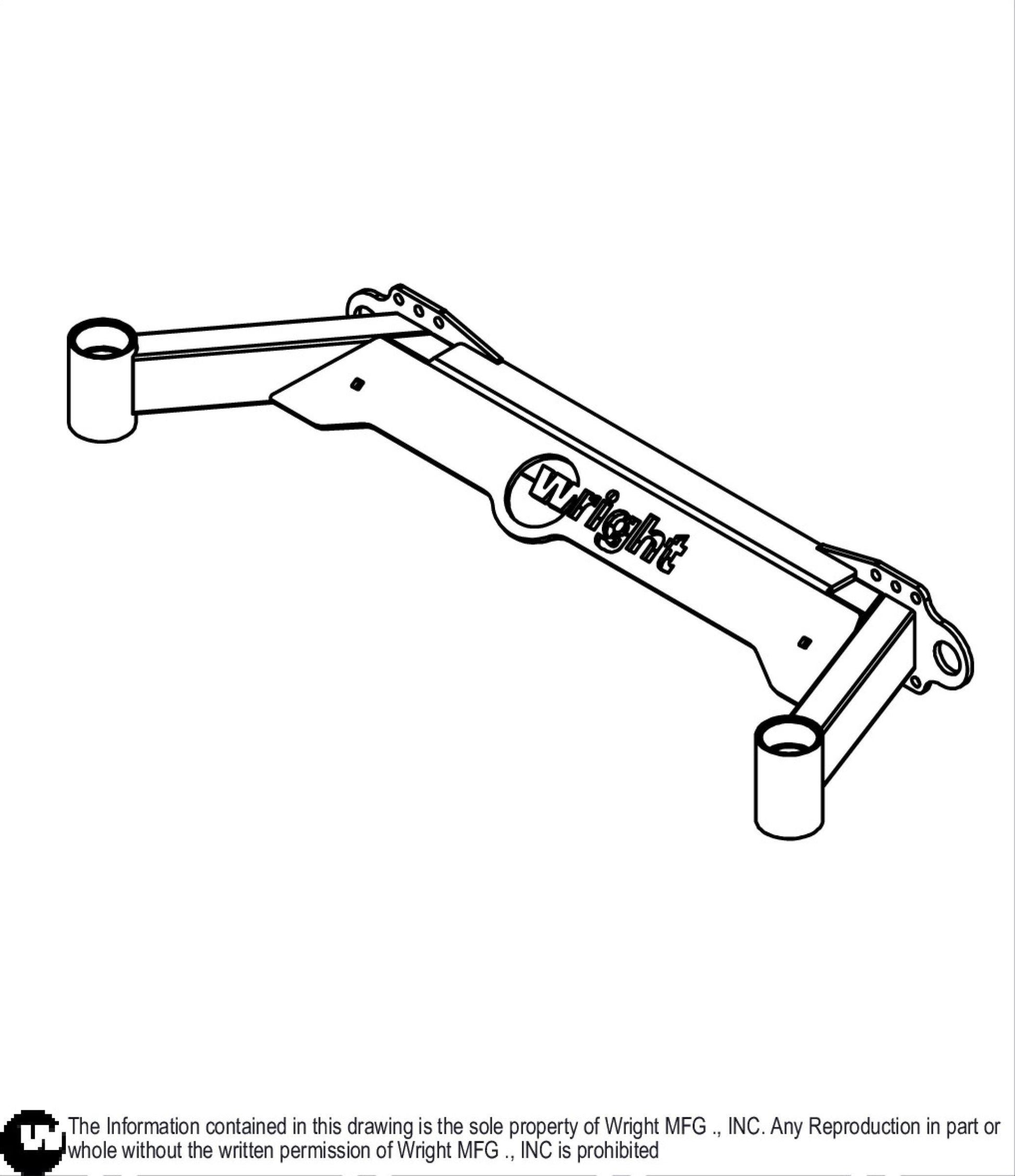 48 & 52 WSPX2 Caster Frame Weldment 93490033.