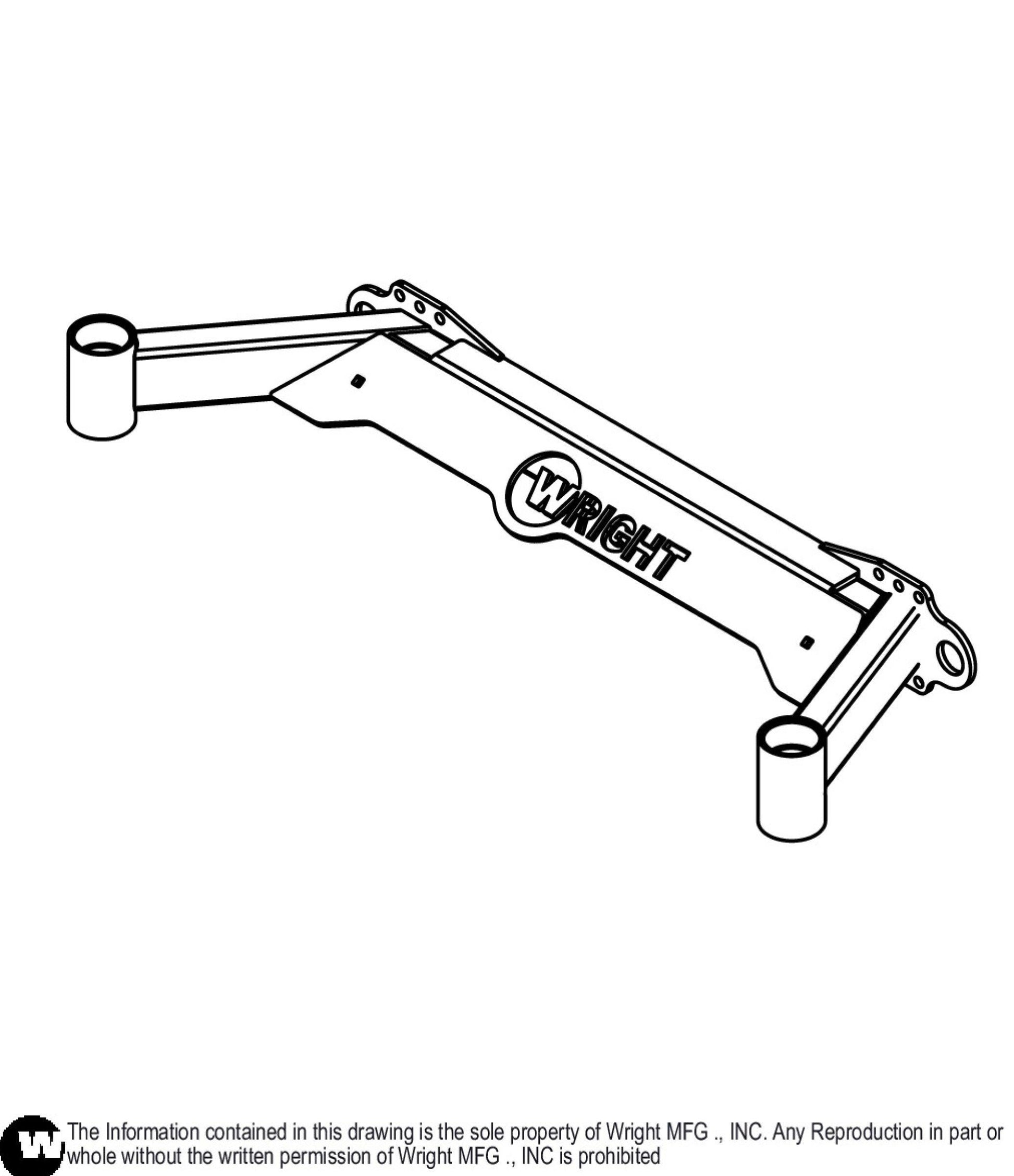48/52 WSPX2 Caster Frame Weldment 93490051.