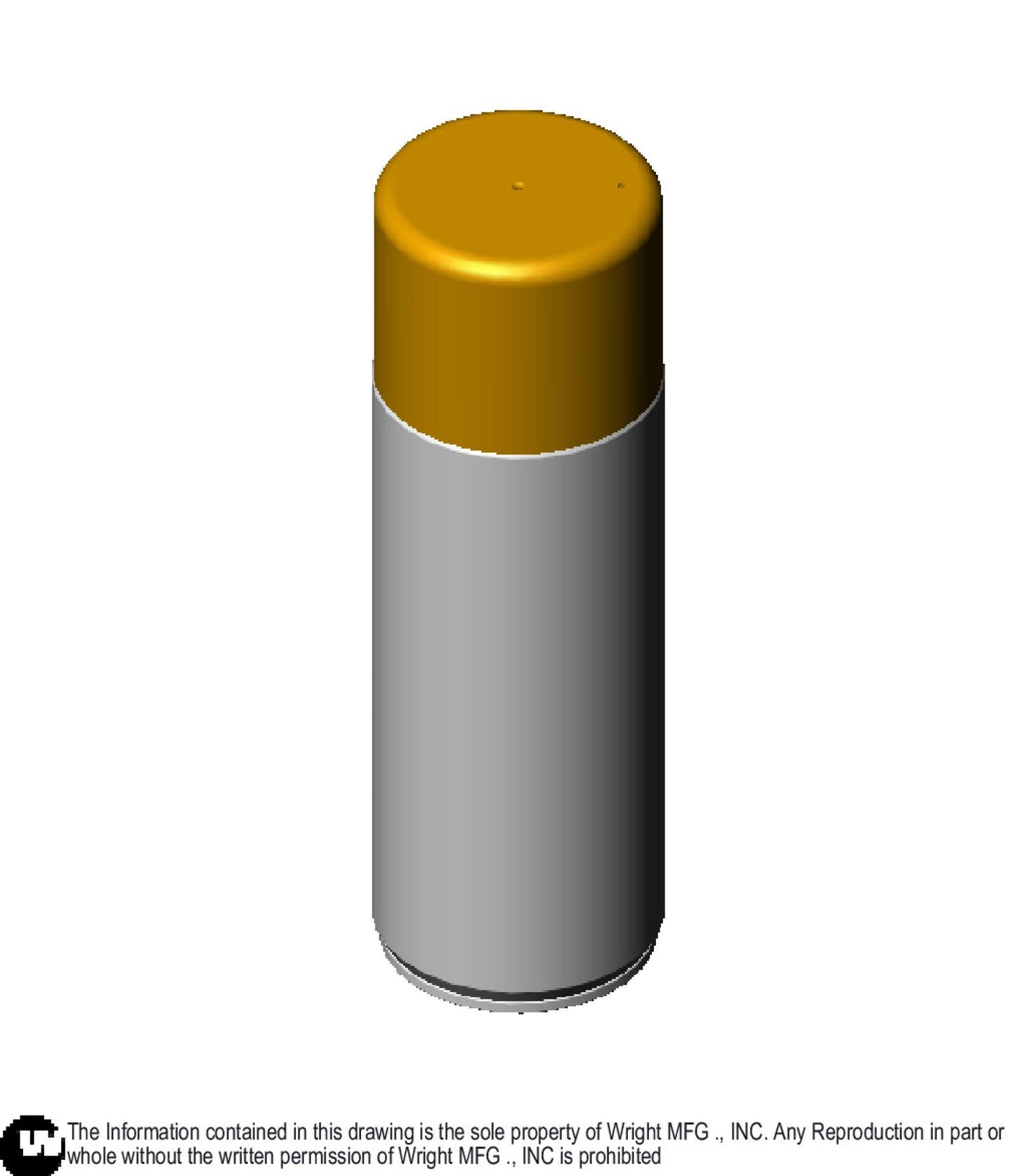 Mower Orange Spray Can Paint 93990003.