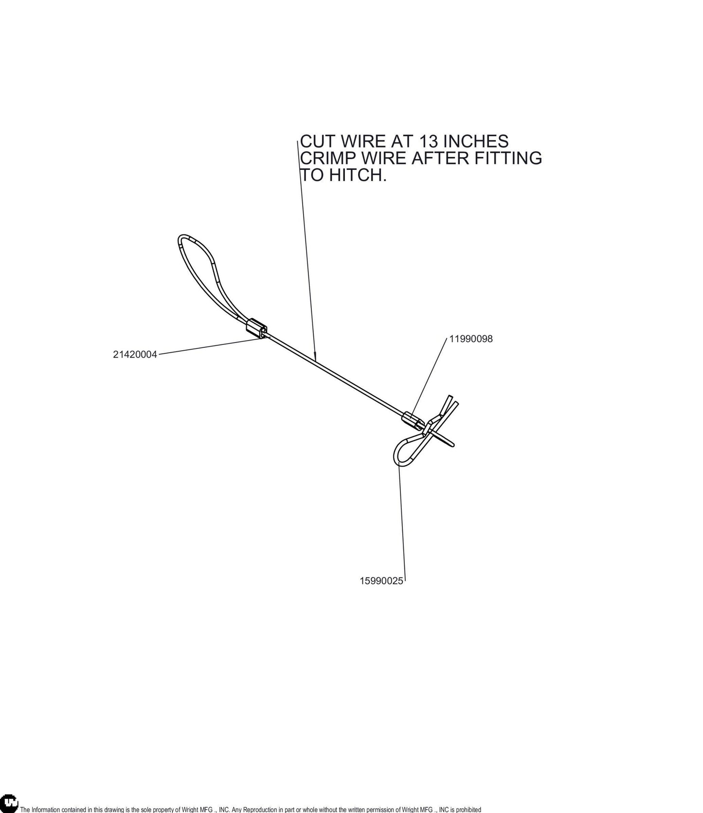 Velke Hitch Pin Retainer Kit 95230001.