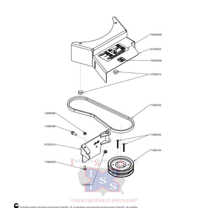 Wright 52" Blower Pulley Kit GCS 95320002.