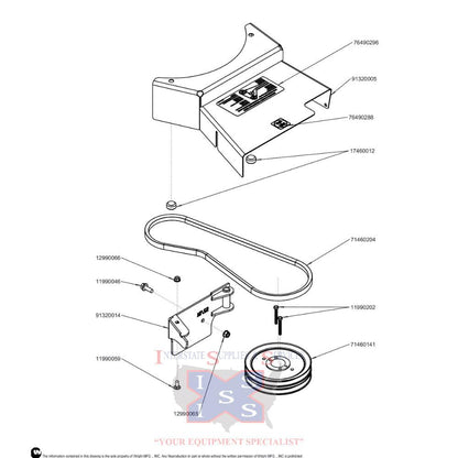 Wright 61" Blower Pulley Kit GCS 95320003.