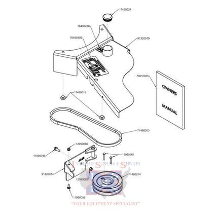 Wright 52" Stander ZK GCS Pulley Kit 95320006.
