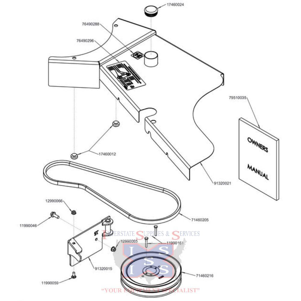 Wright 72" Stander ZK GCS Pulley Kit 95320008.