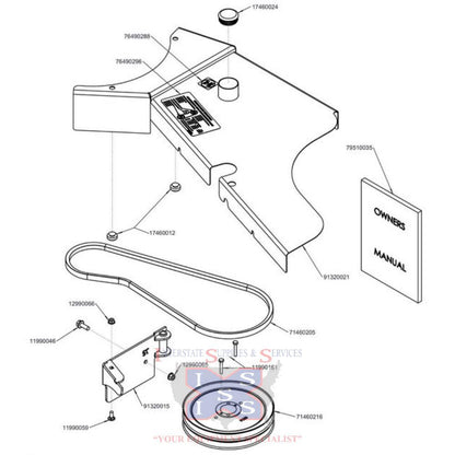 Wright 72" Stander ZK GCS Pulley Kit 95320008.