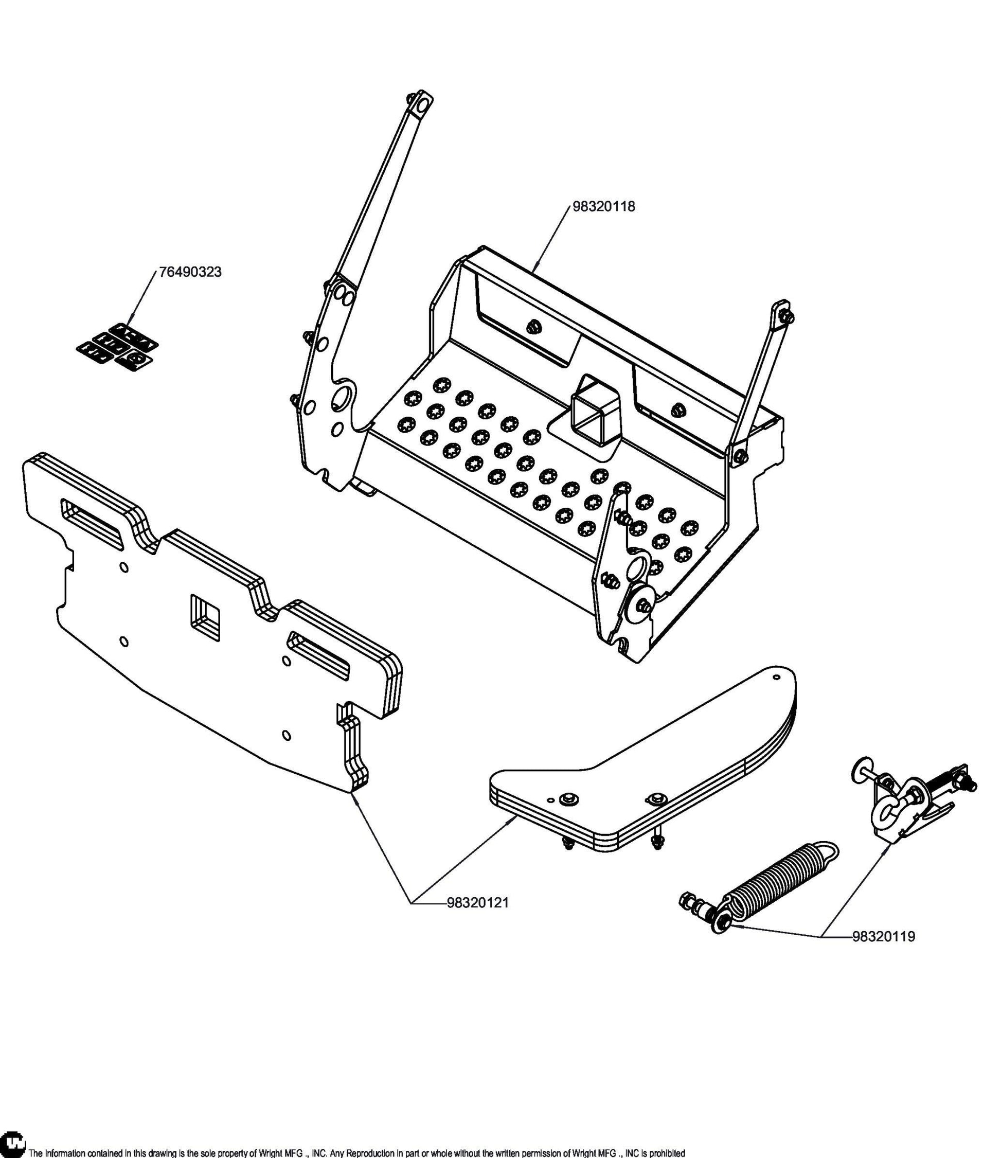 Wright Stander ZK Mounting Adaptor Kit GCS 95320009.