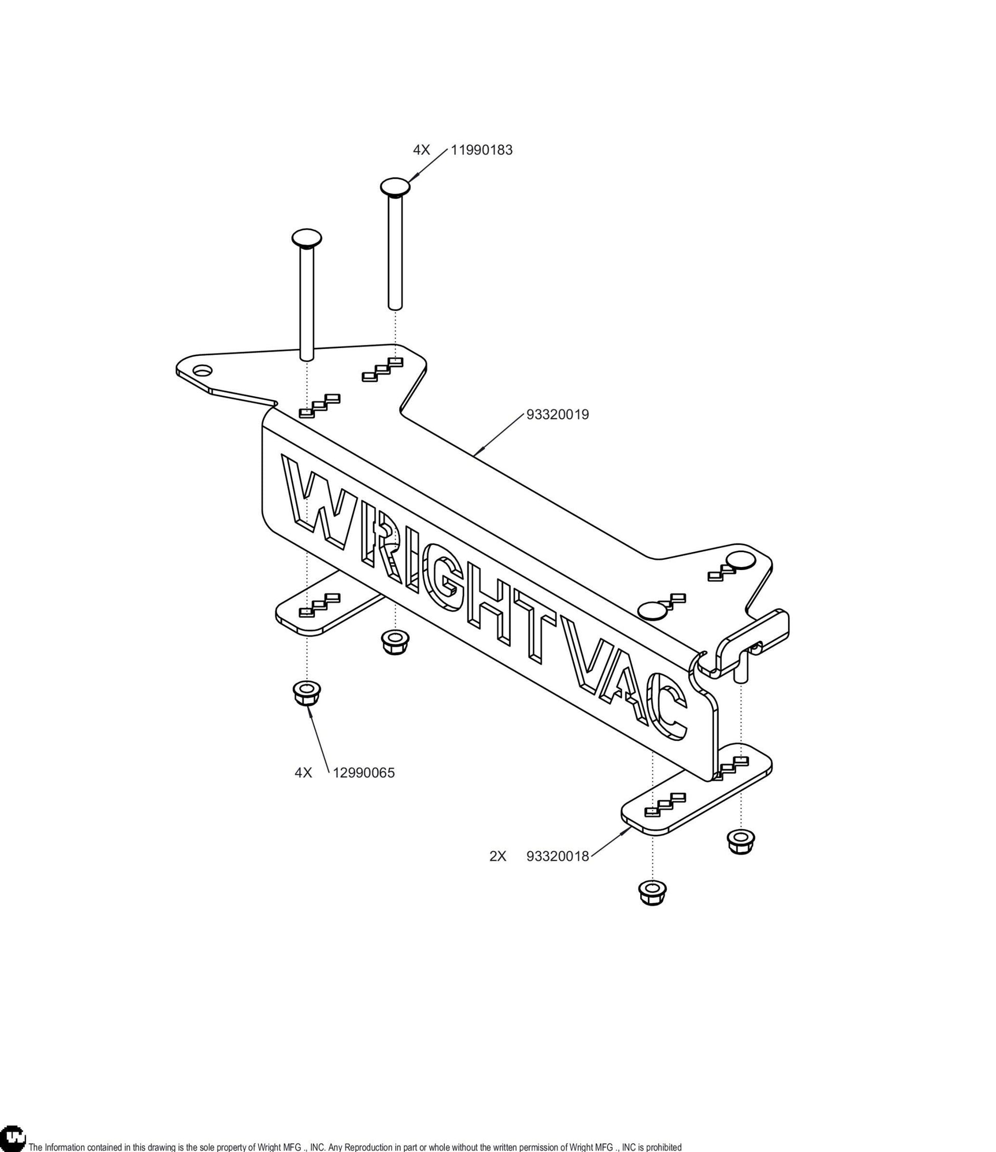 GCS Blower Mount Kit 95320010.