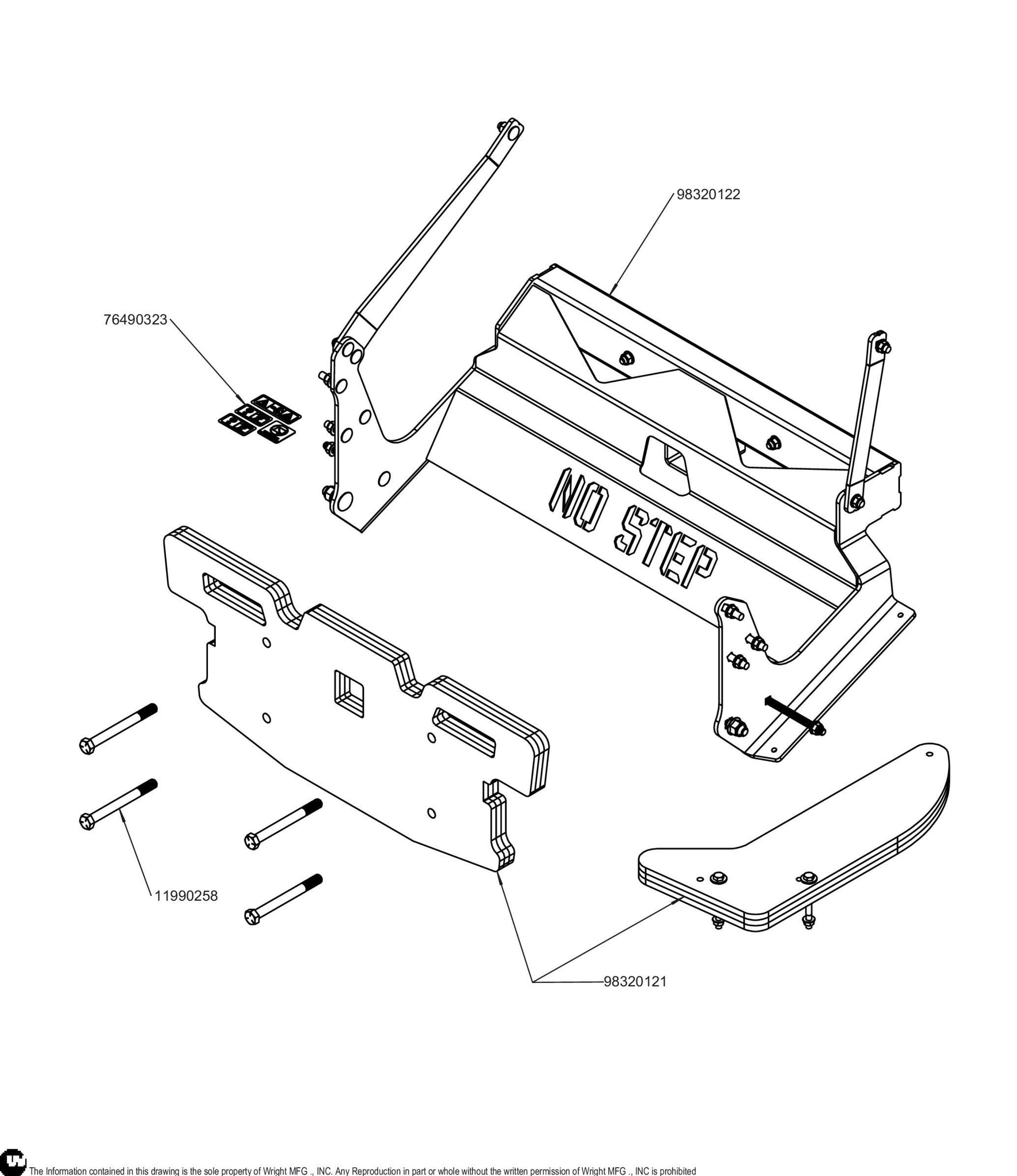 Wright Stander LG Mounting Adaptor Kit GCS 95320011.