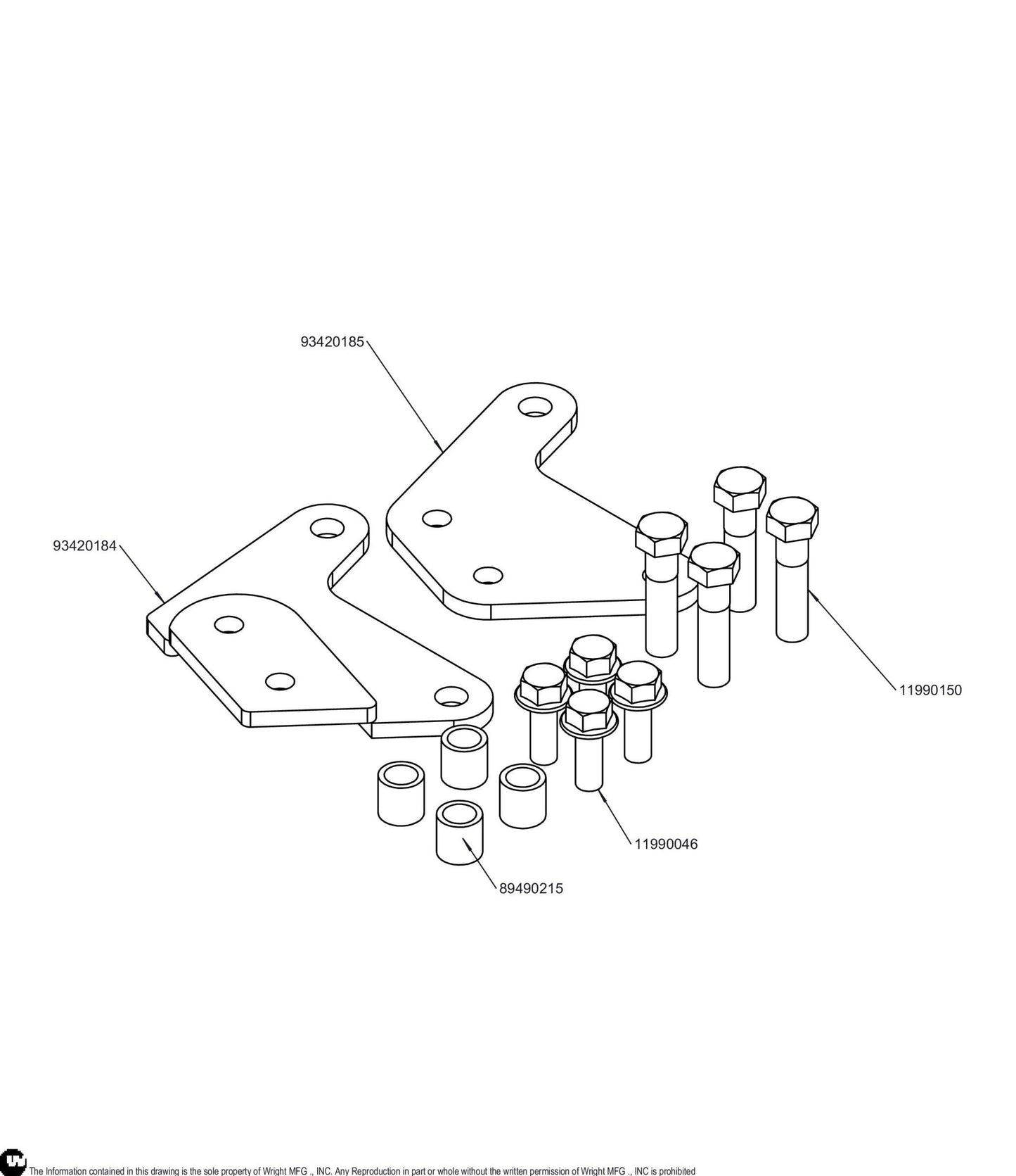 Small Stander Upright Repair Kit 95410001.