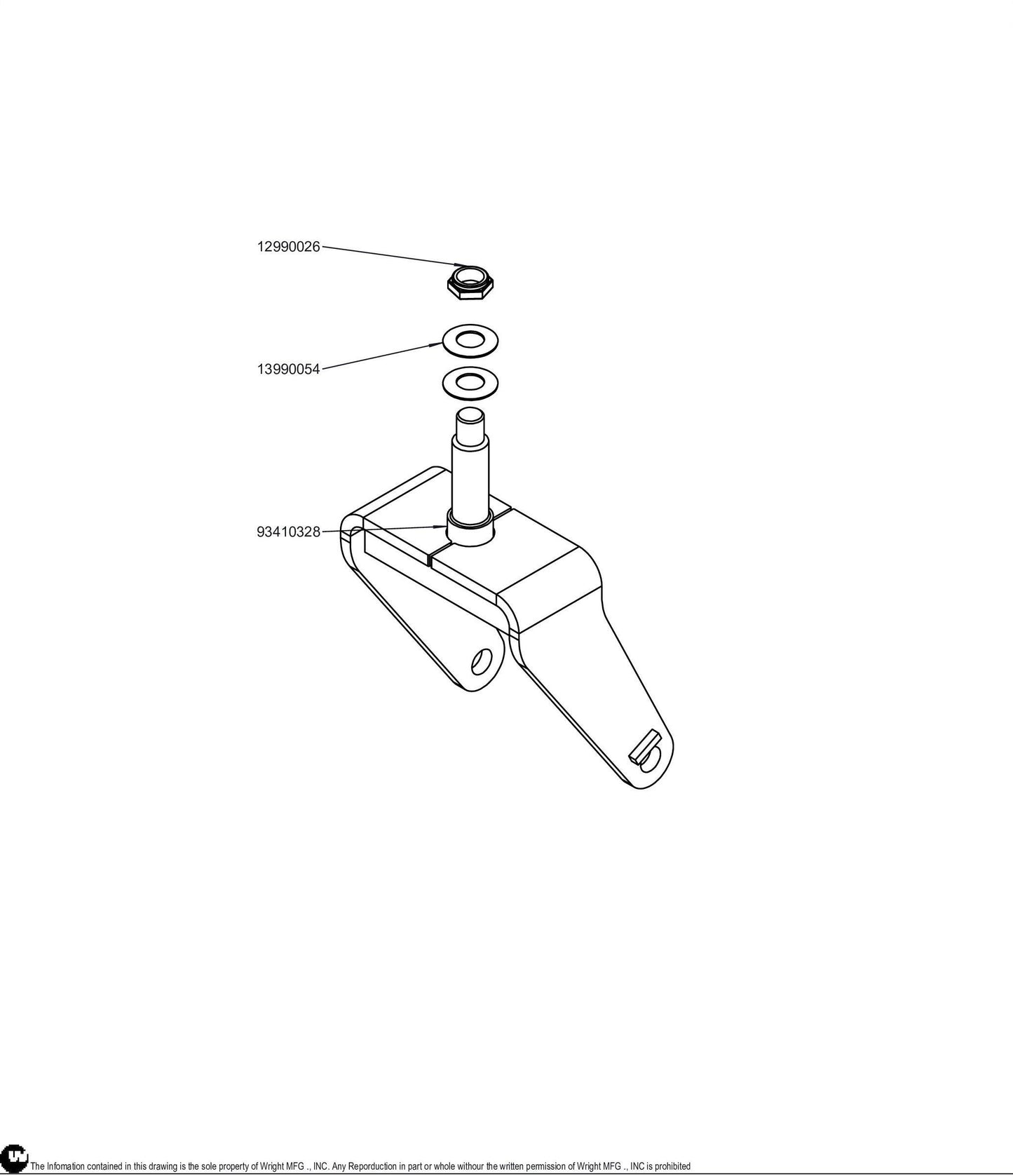Caster Yoke Kit (Rep 93460019) 95410039.