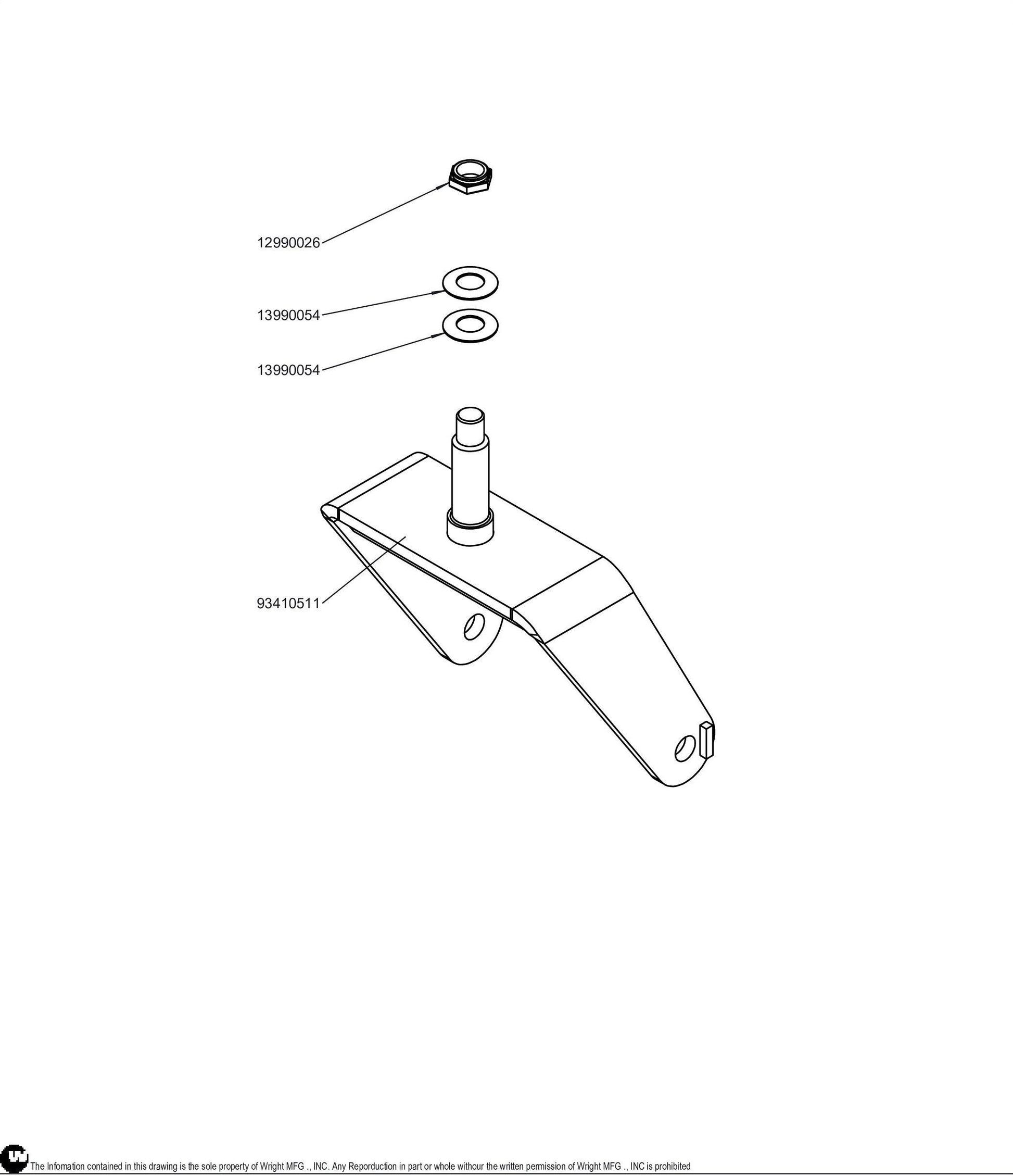 WZ Caster Wide Yoke Kit 95410043.