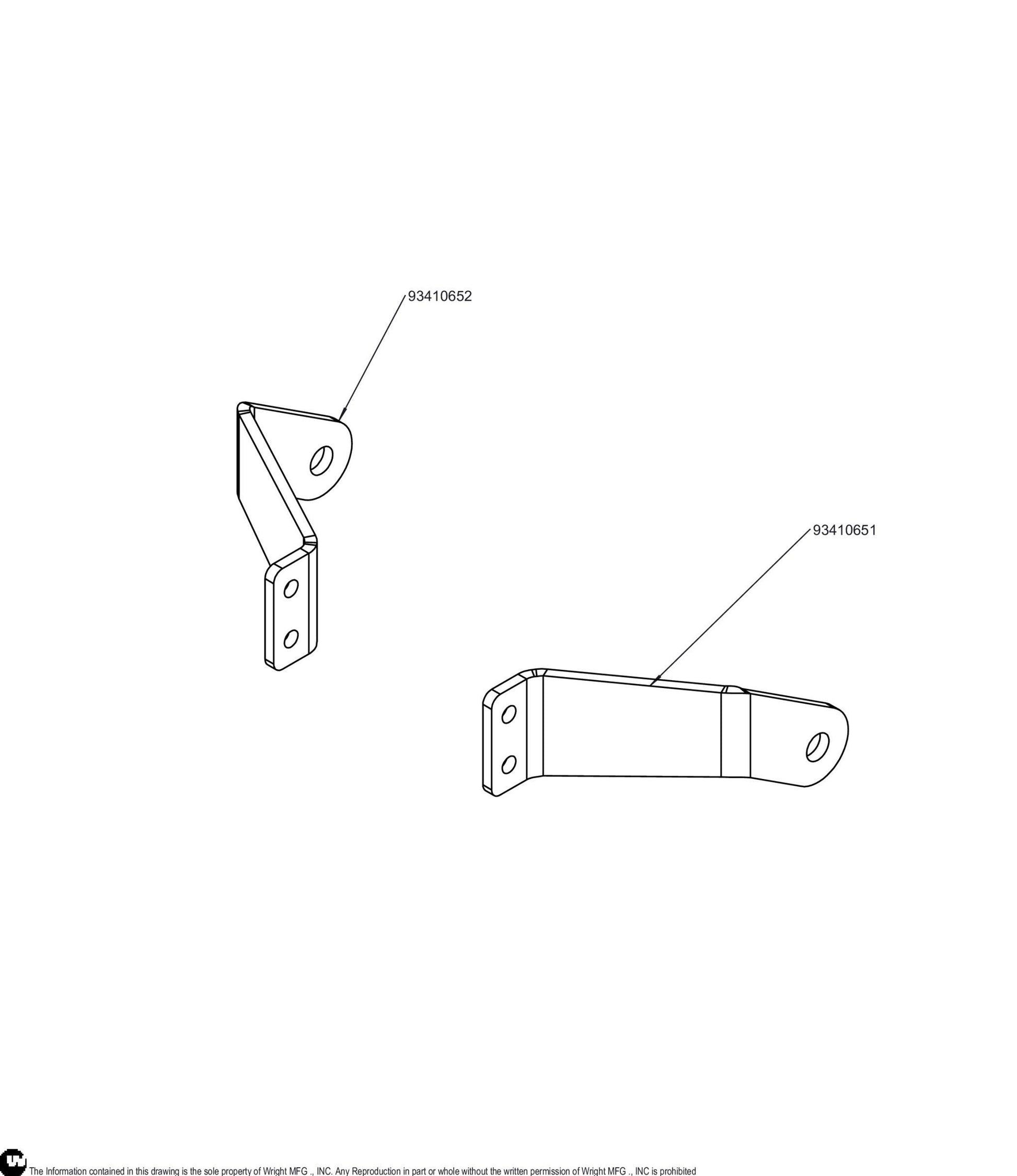 WSZK Tweels Roller Support Bracket Kit 95410054.