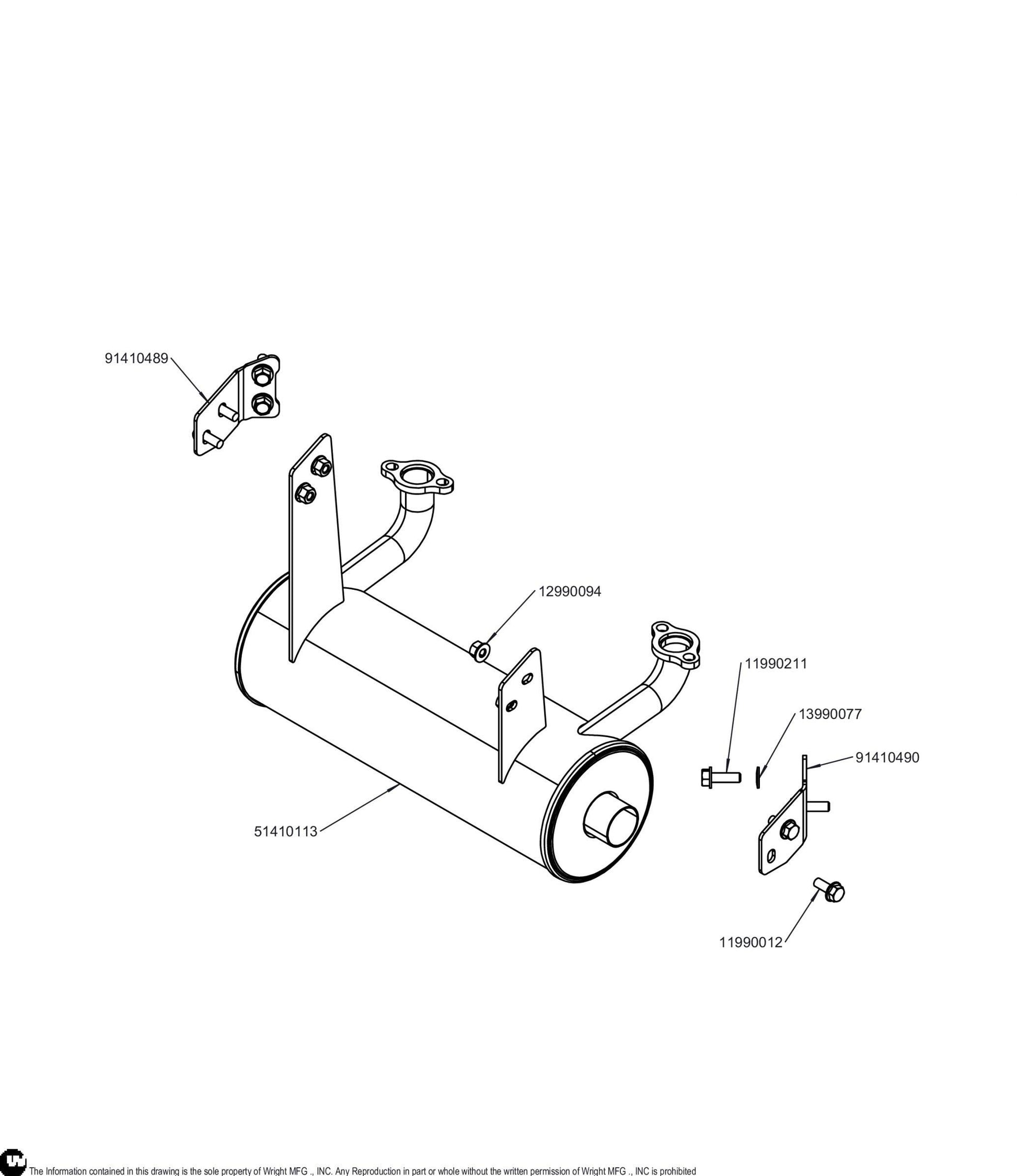 WZ Muffler Service Kit 95410057.
