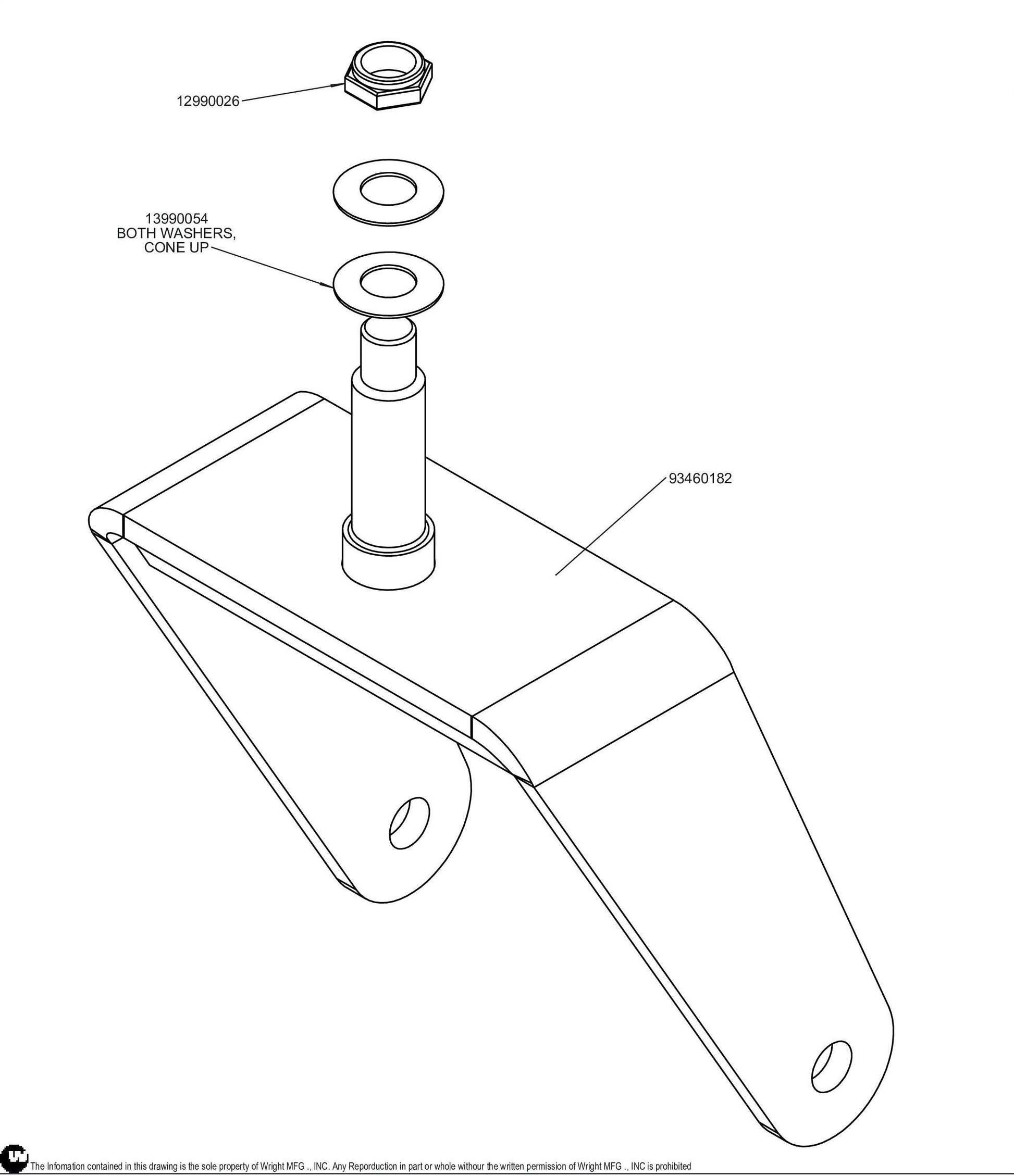 WSZK Caster Yoke Kit (Pre SN 75180) 95460027.