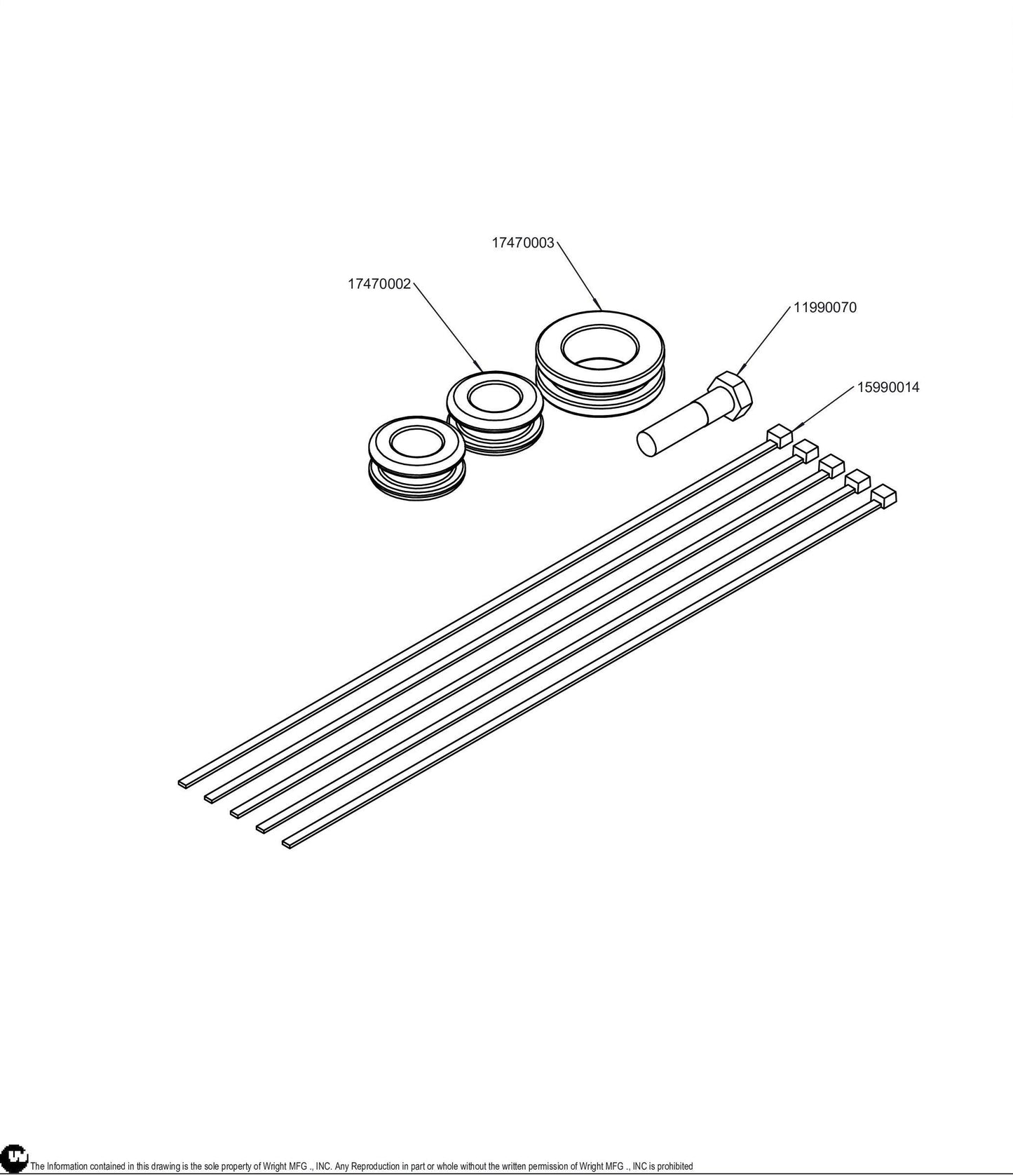 MMZ Fuel Line Grommet Kit 95490007.