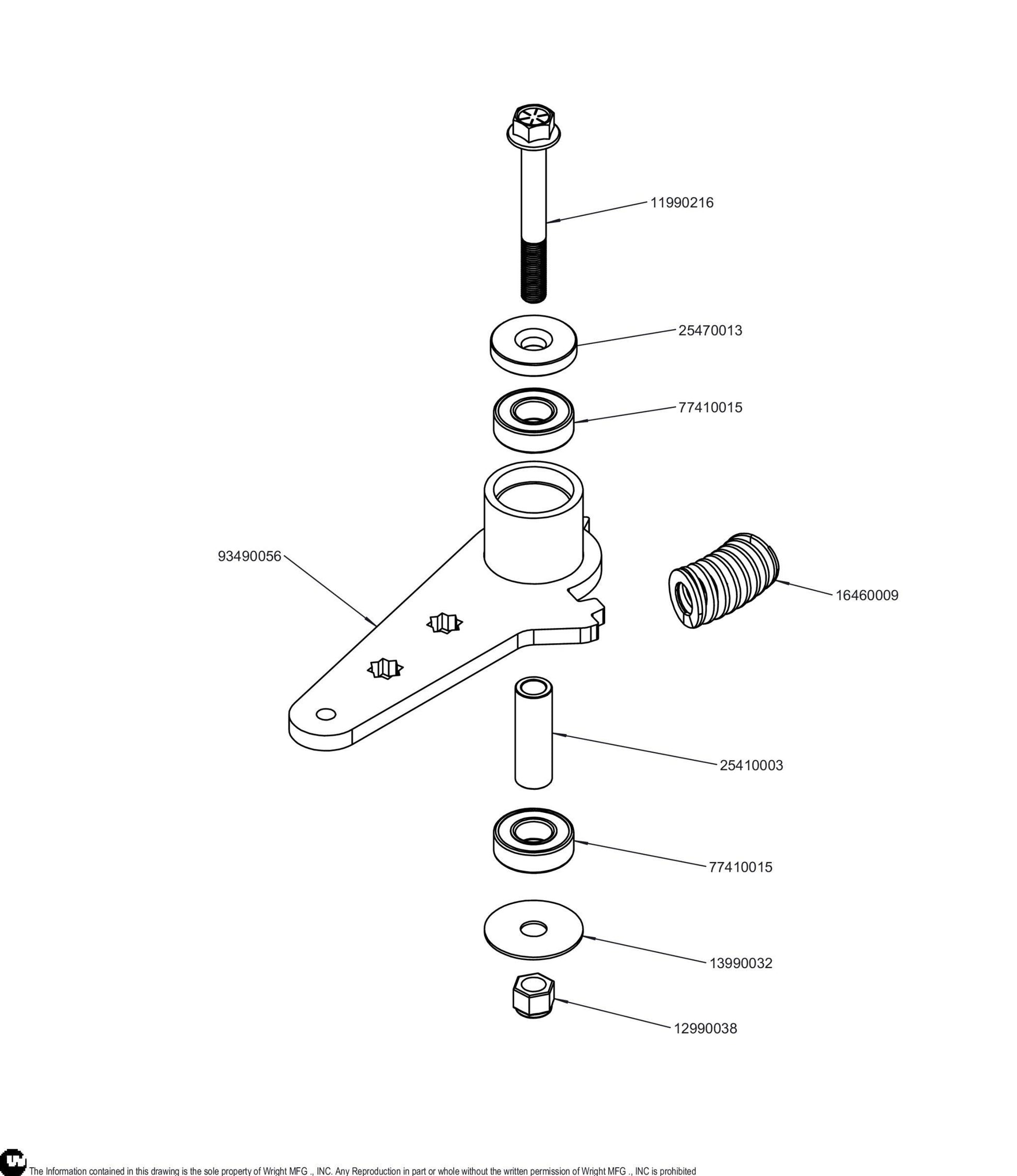 WZXT Low Tension Idler Arm Kit 95490028.