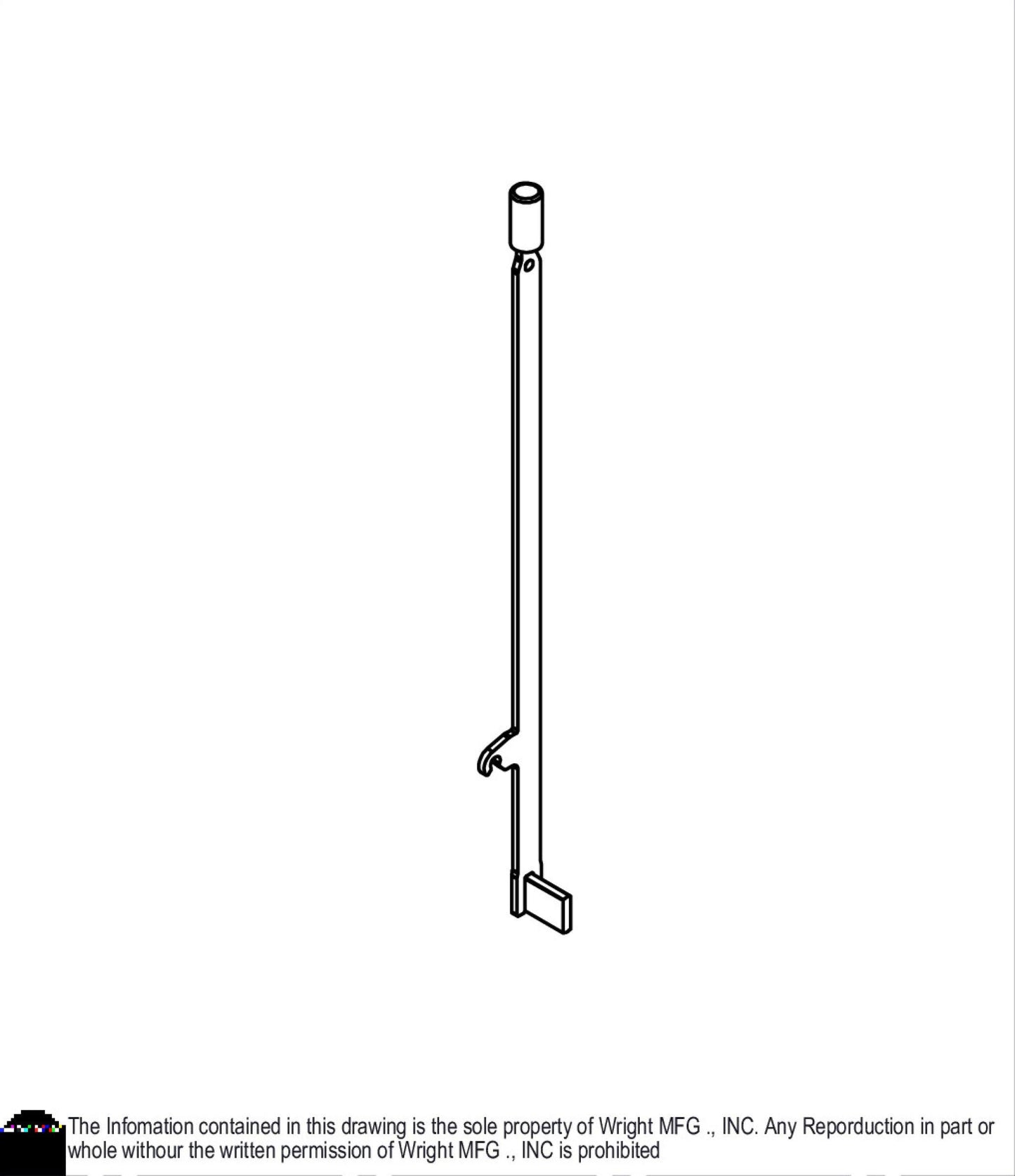 WSTN Deck Lift Height Lock Weldment 96460050.