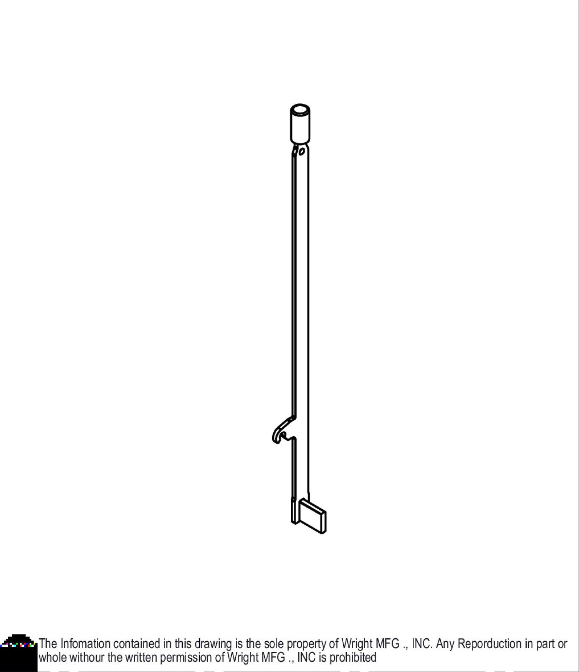 WSTN Deck Lift Height Lock Weldment 96460050.