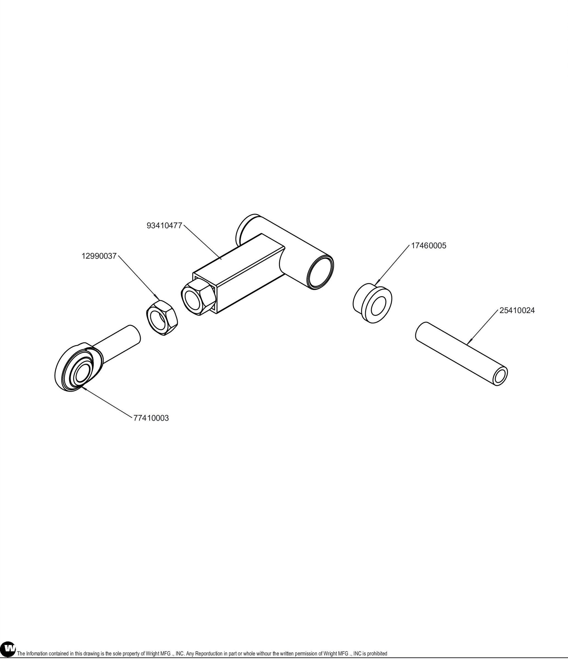 Deck Link T- Bar Assembly 98410083.