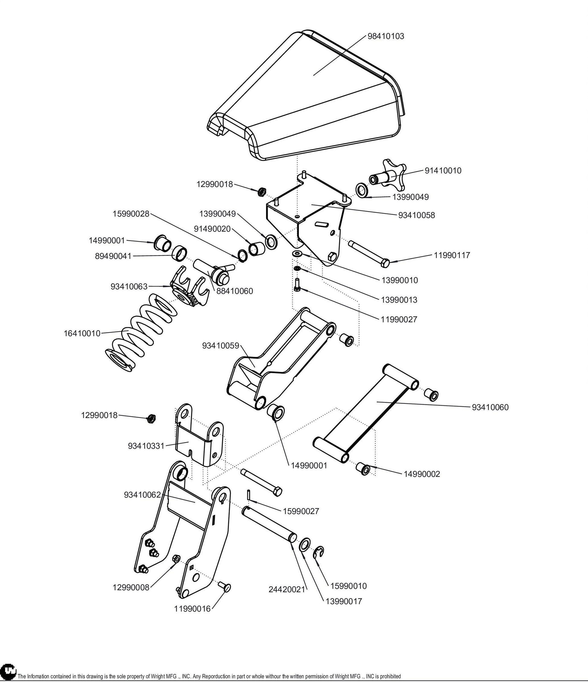 2003 Sentar Seat Kit 98410101.