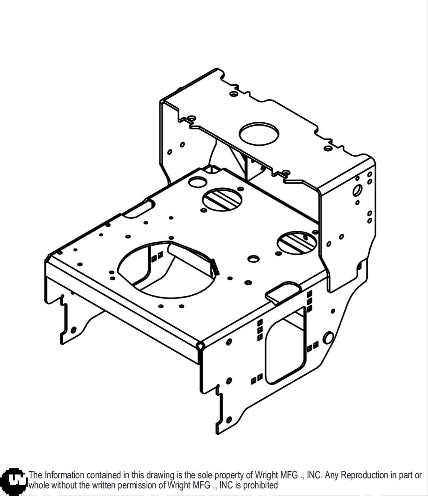 36-52 WVK Tractor Frame Weldment 98410107.