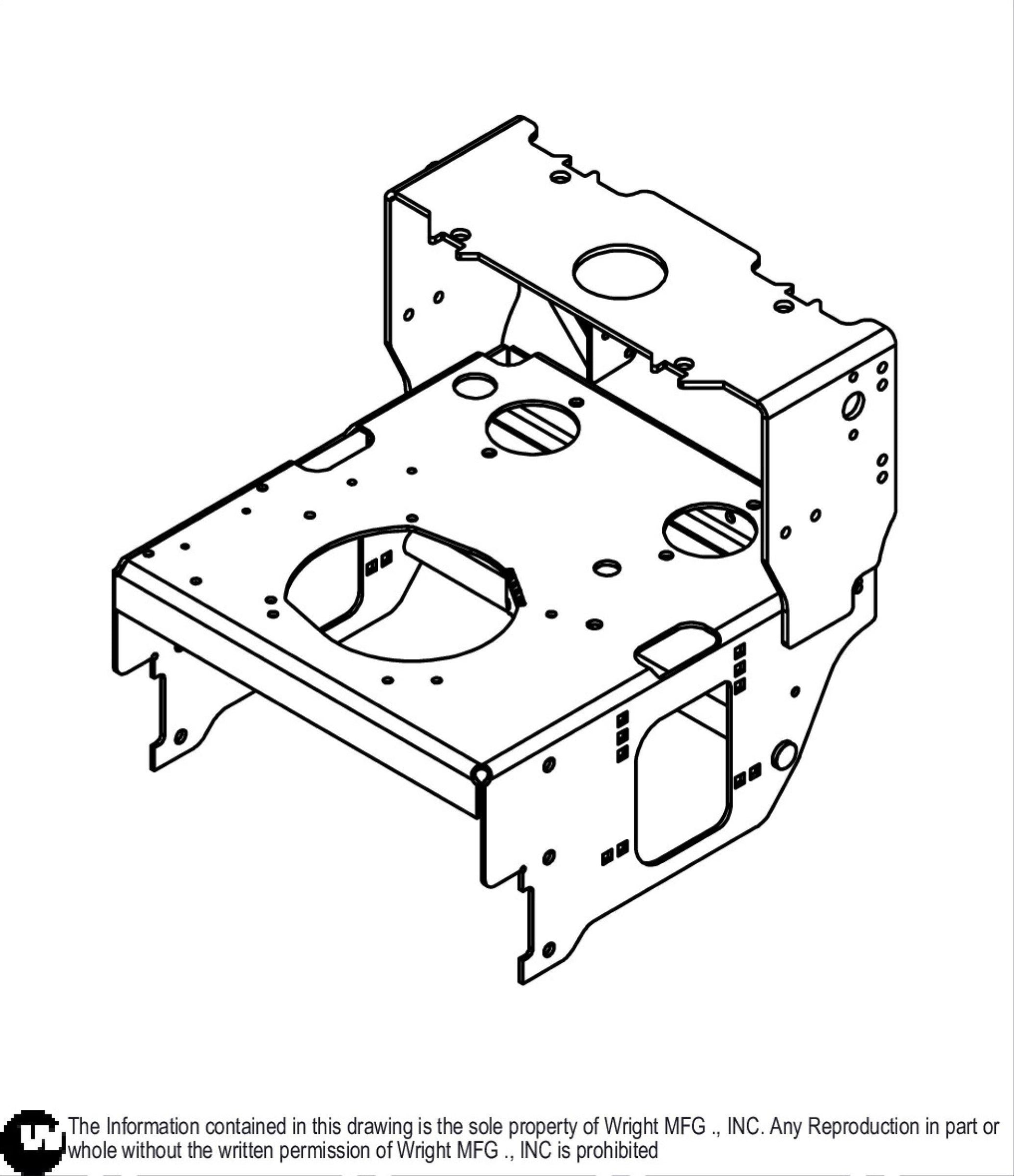 32 WVK Tractor Frame Weldment 98410108.