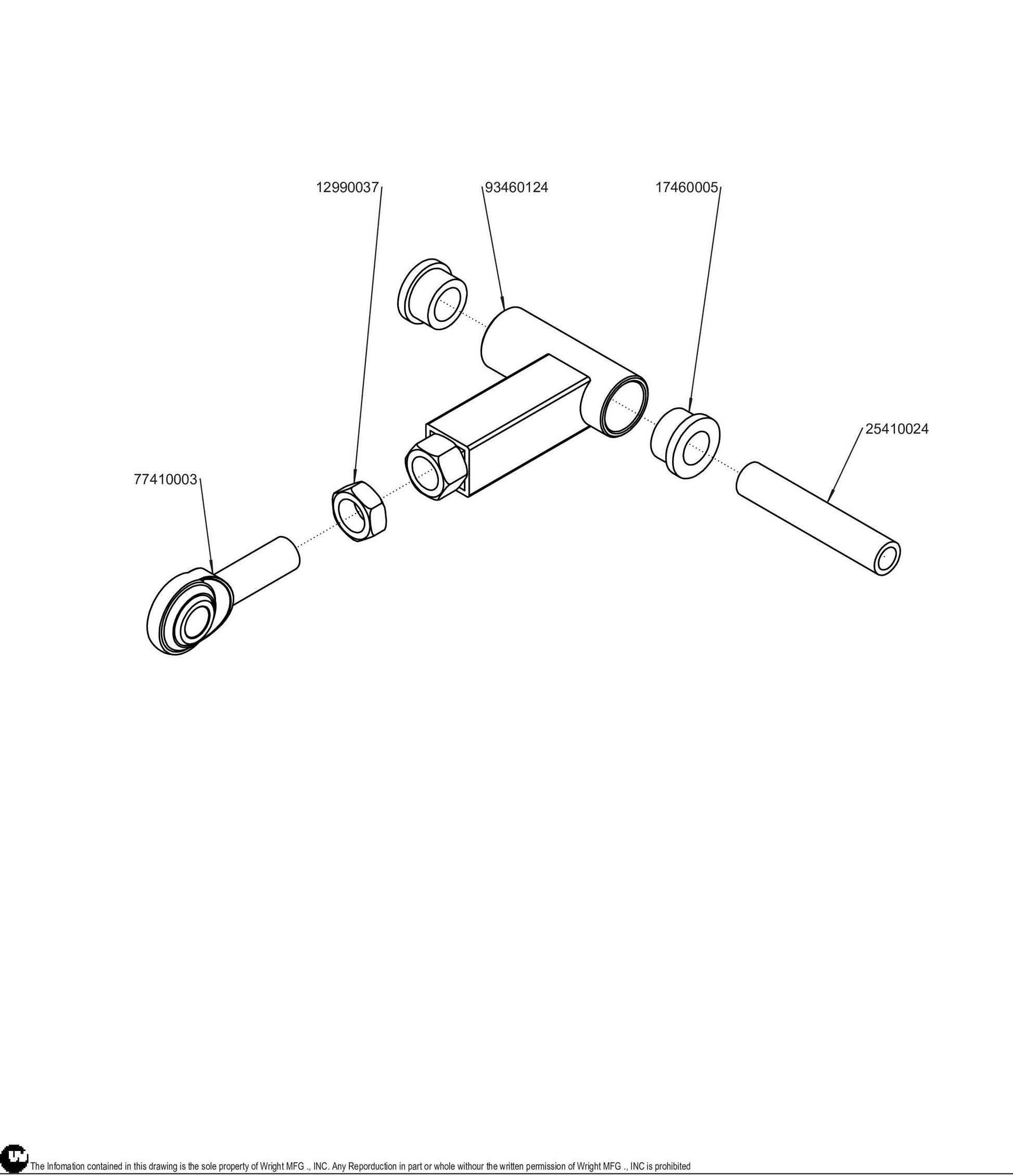 WSTX Deck Control Arm Assembly 98410131.