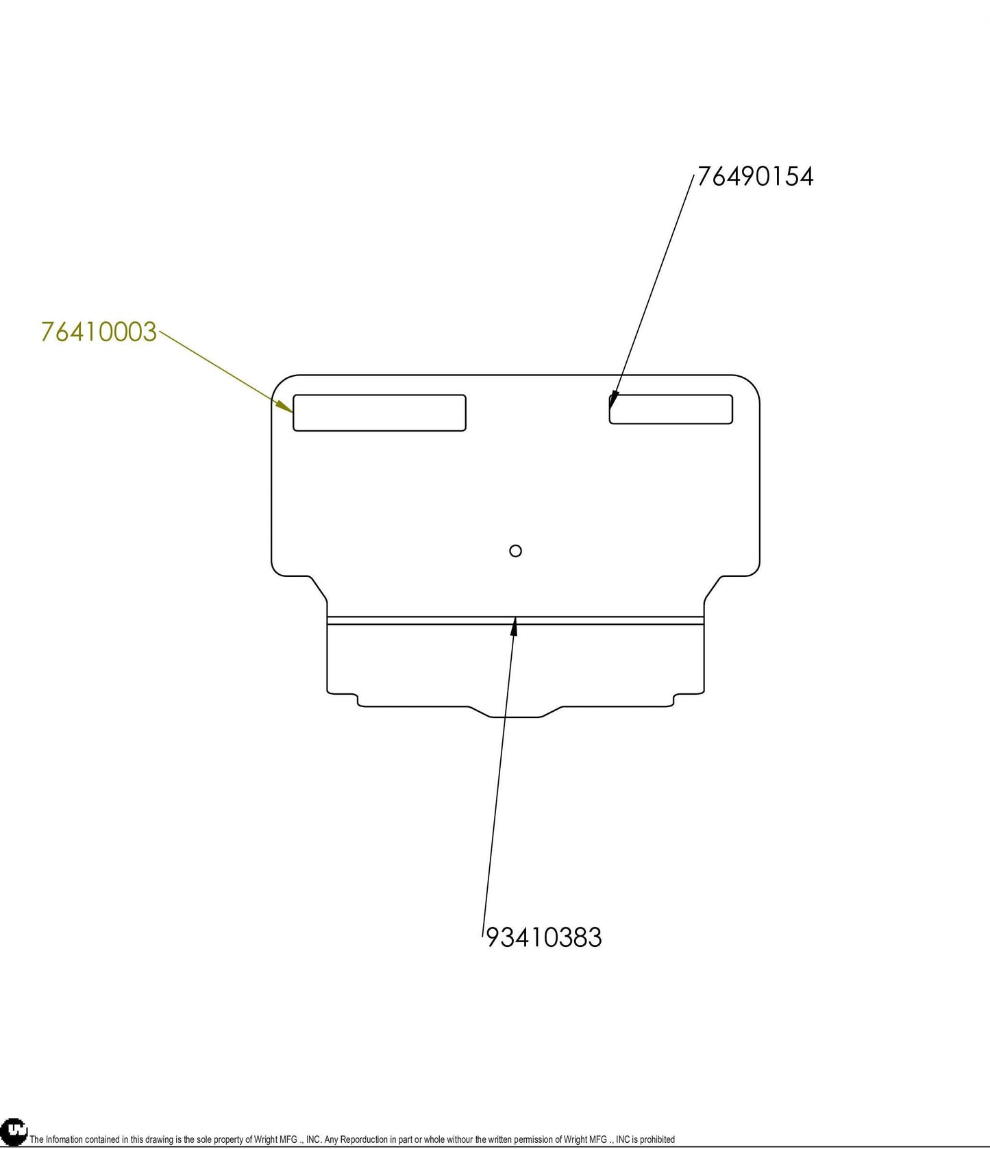 WSTN Toe Plate Cover Service Assembly 98410151.