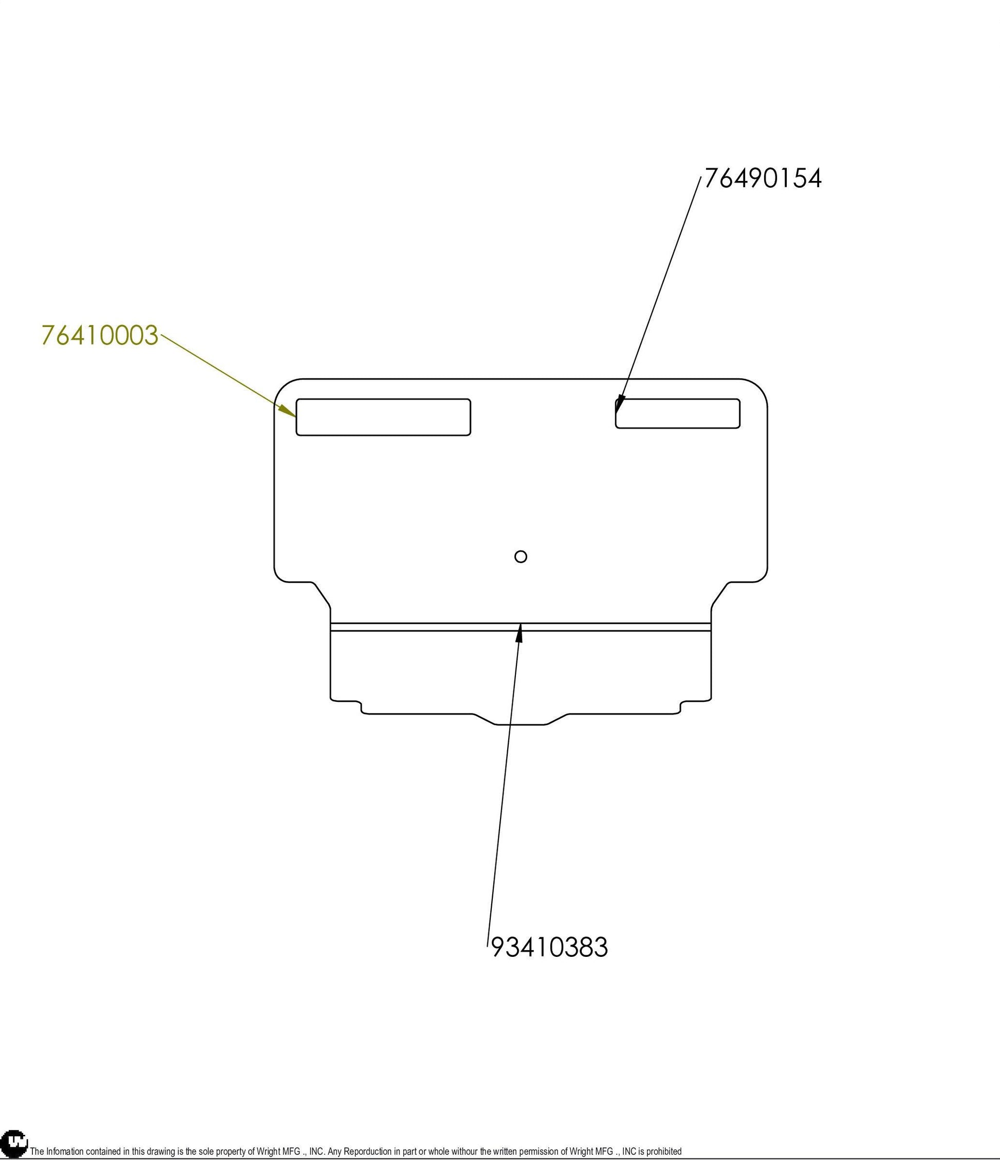 WSTN Toe Plate Cover Service Assembly 98410151.
