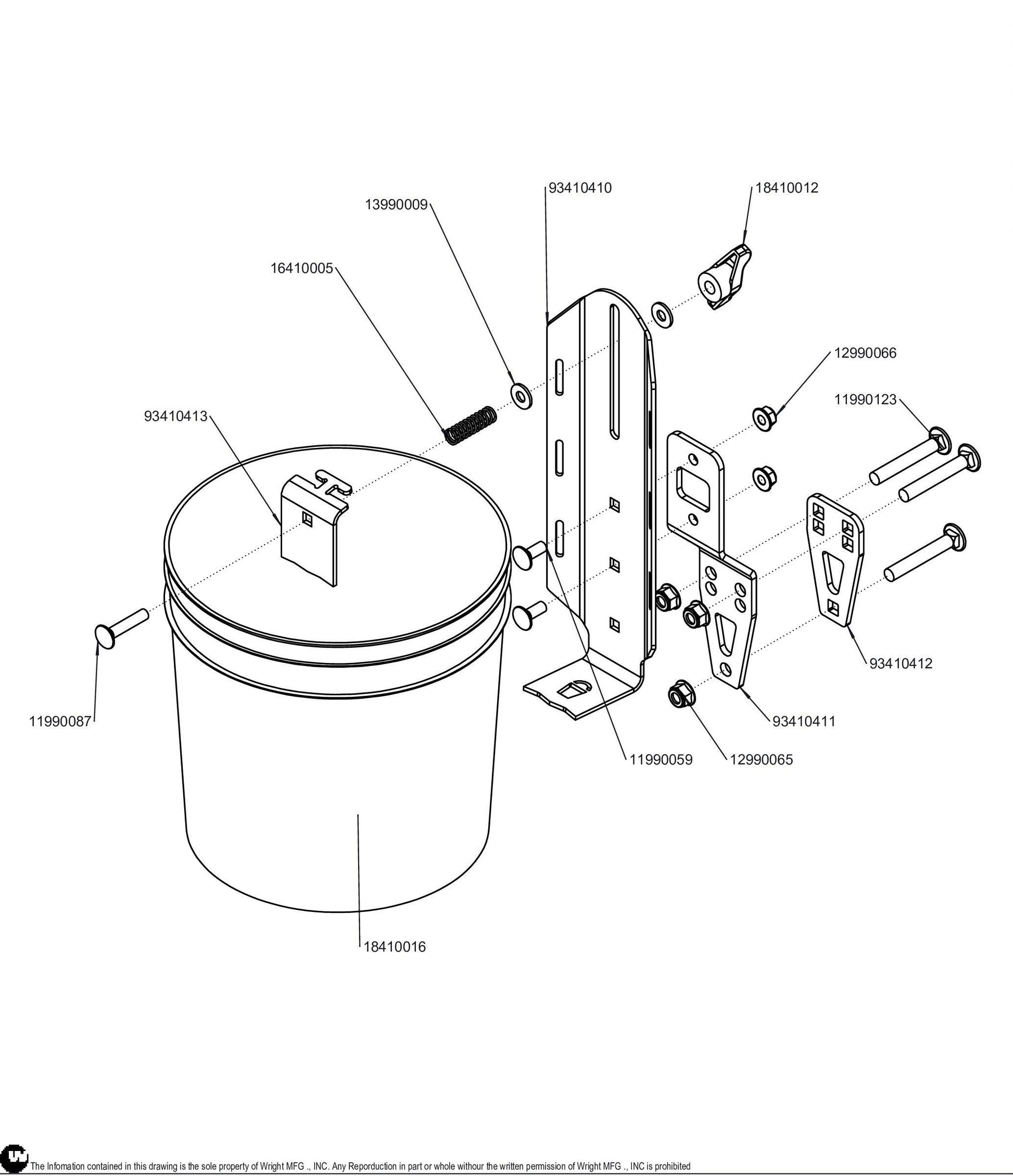 Bucket Attachment Assembly Kit 98410161.