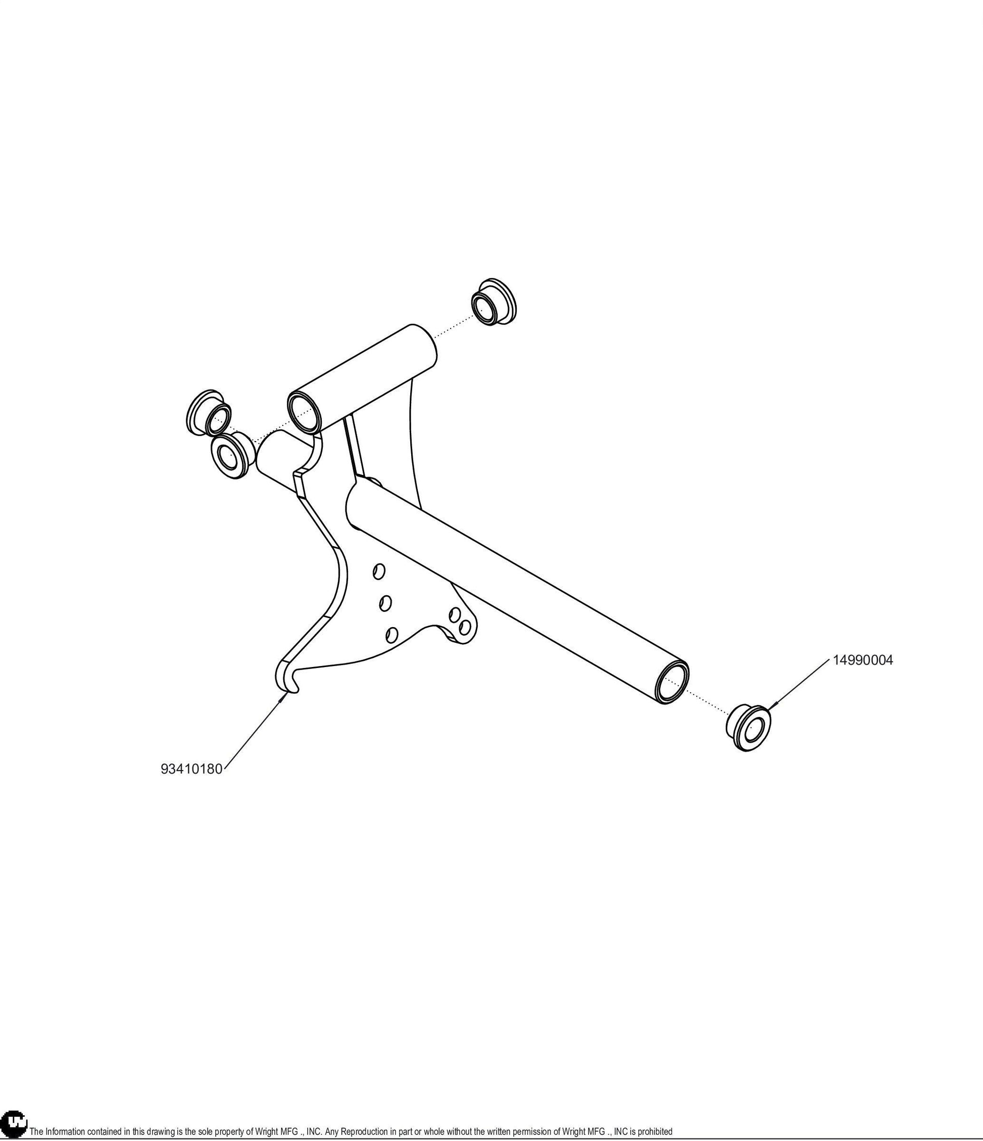 Right WZTO Control Pivot Assembly 98410420.