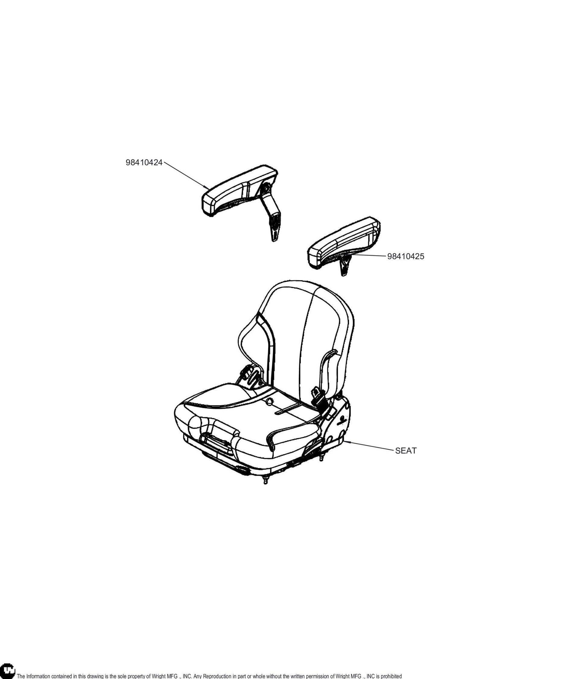 Grammer Suspension Seat 98410423.
