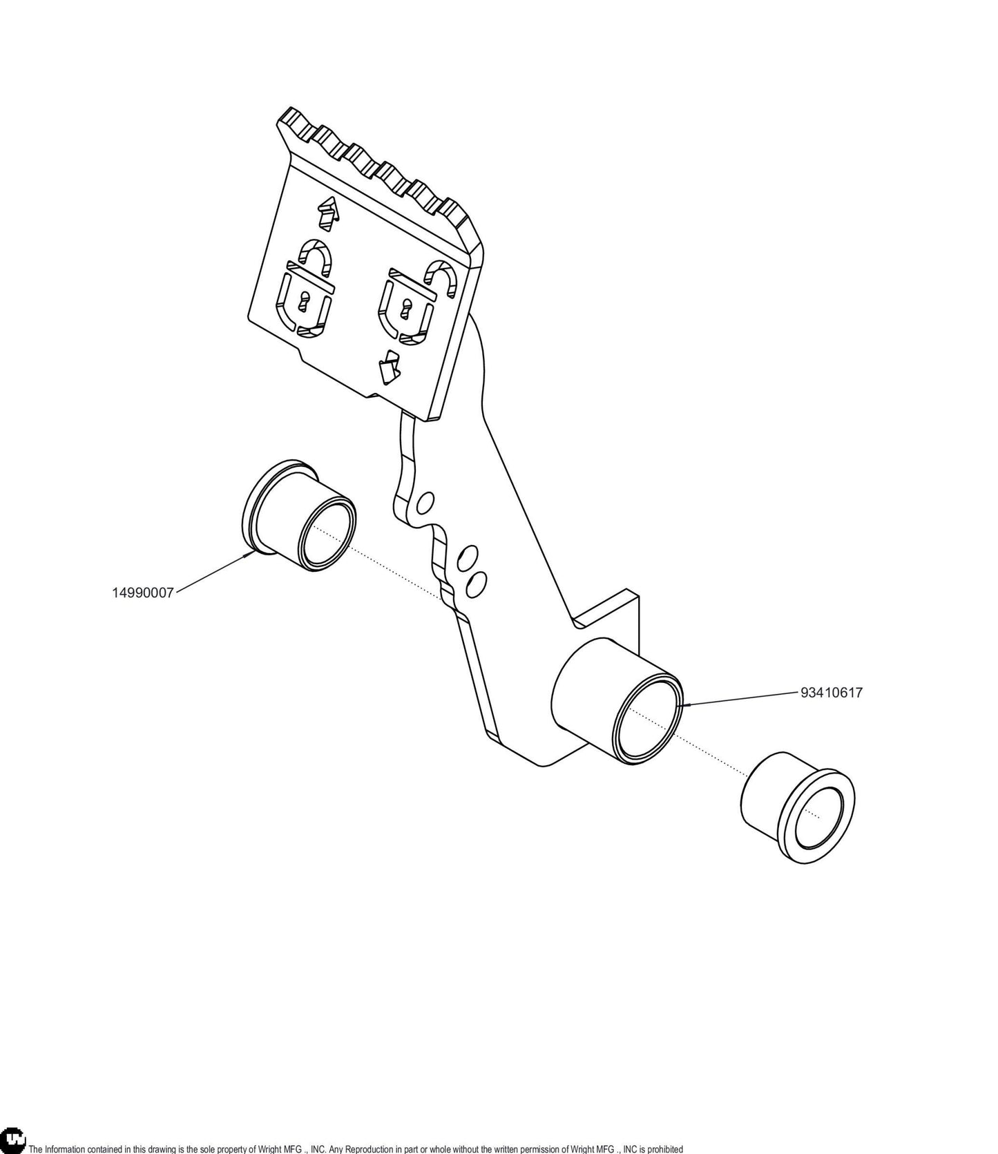 WZXT Brake Pedal Assembly 98410442.