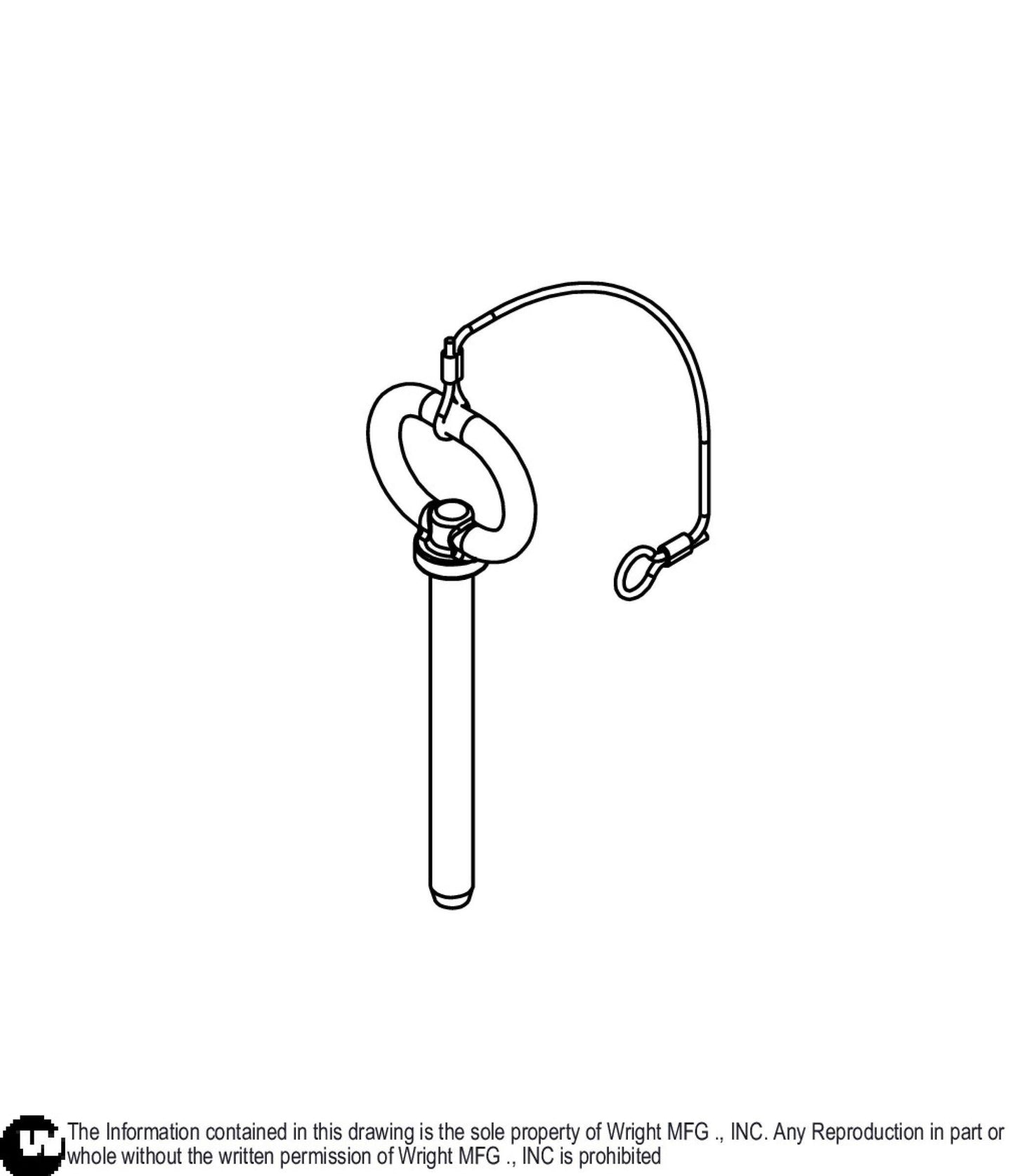 .5 X 4.875 Pin Height Select W Lanyard 98410444.