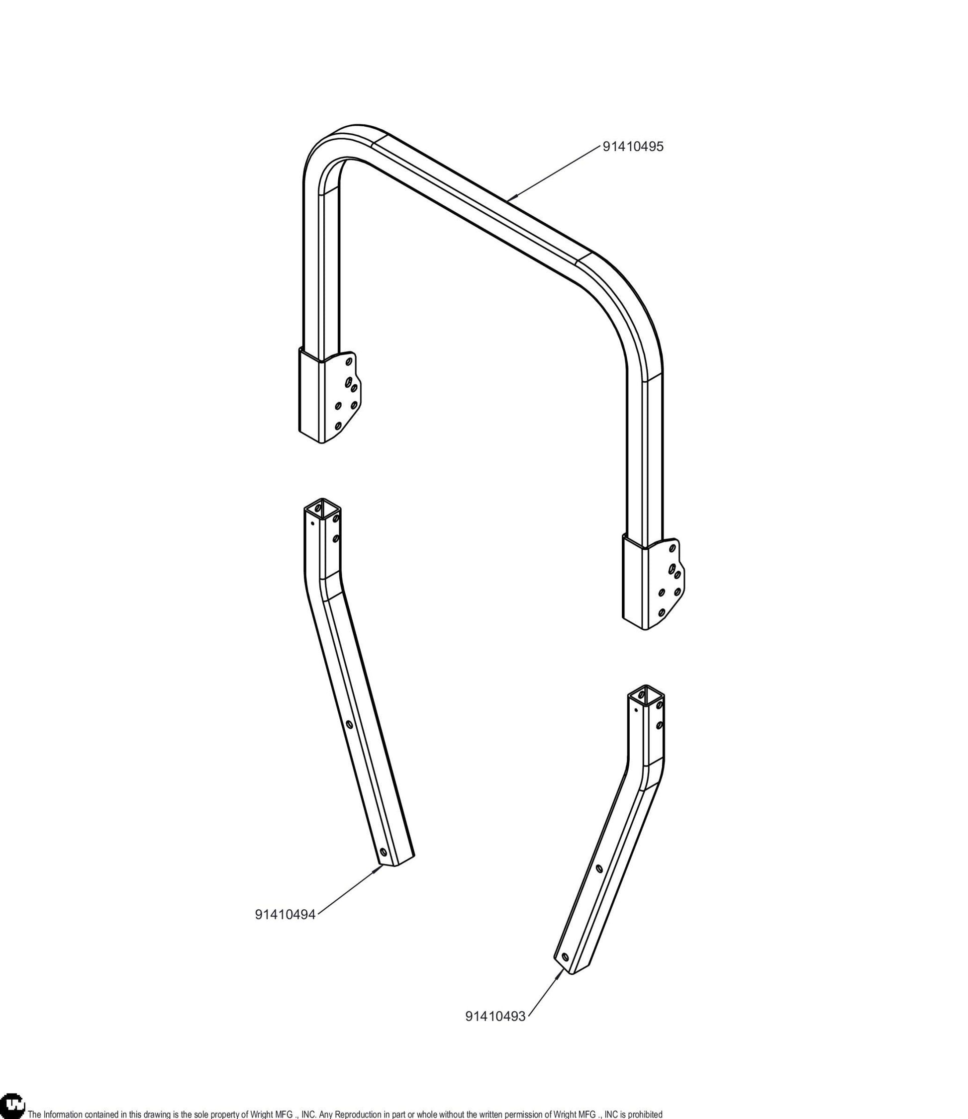 WZXL Upper And Lower ROPS 98410449.