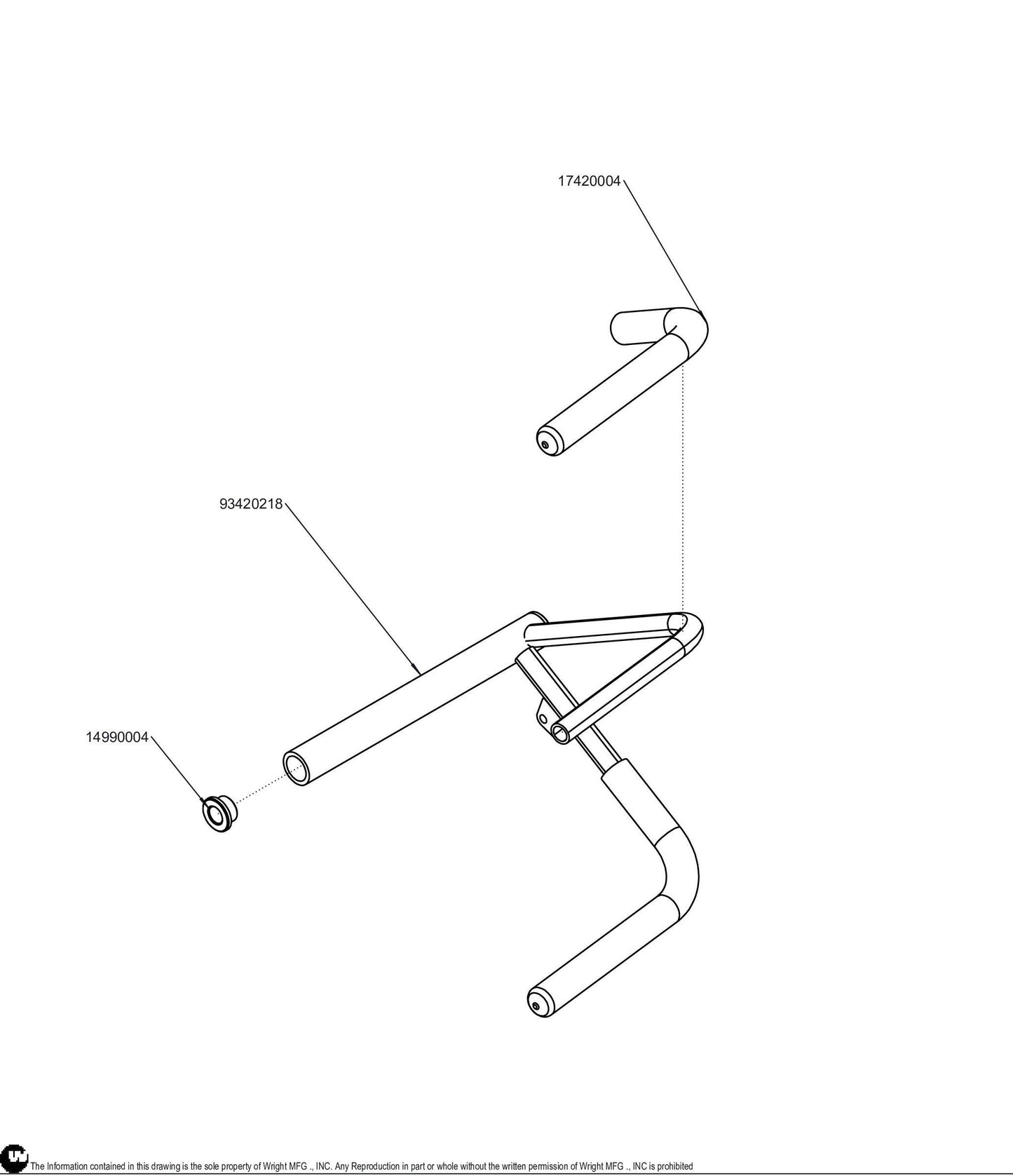 Left Control Lever Assembly 98420023.