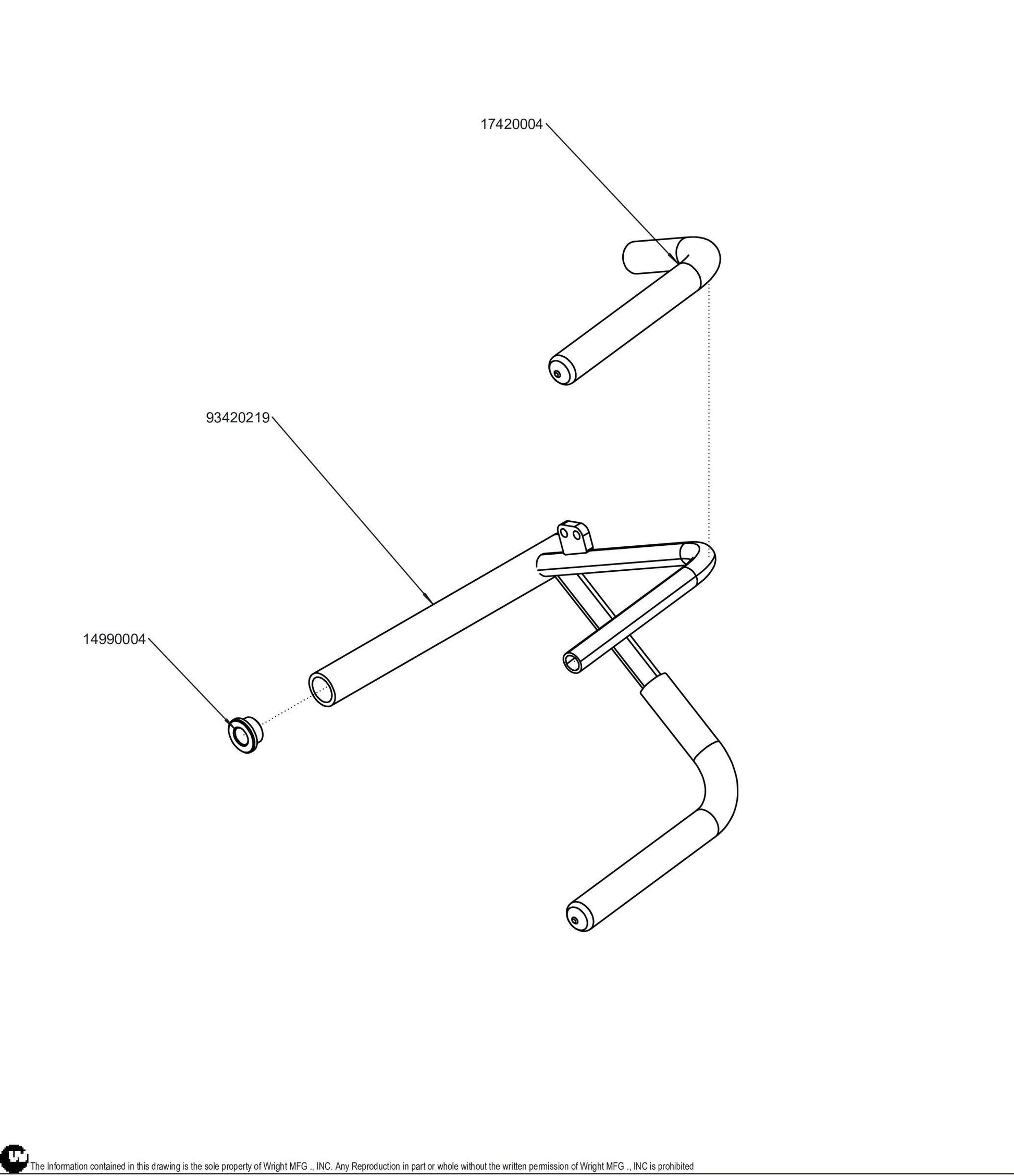 Right Control Lever Assembly 98420024.