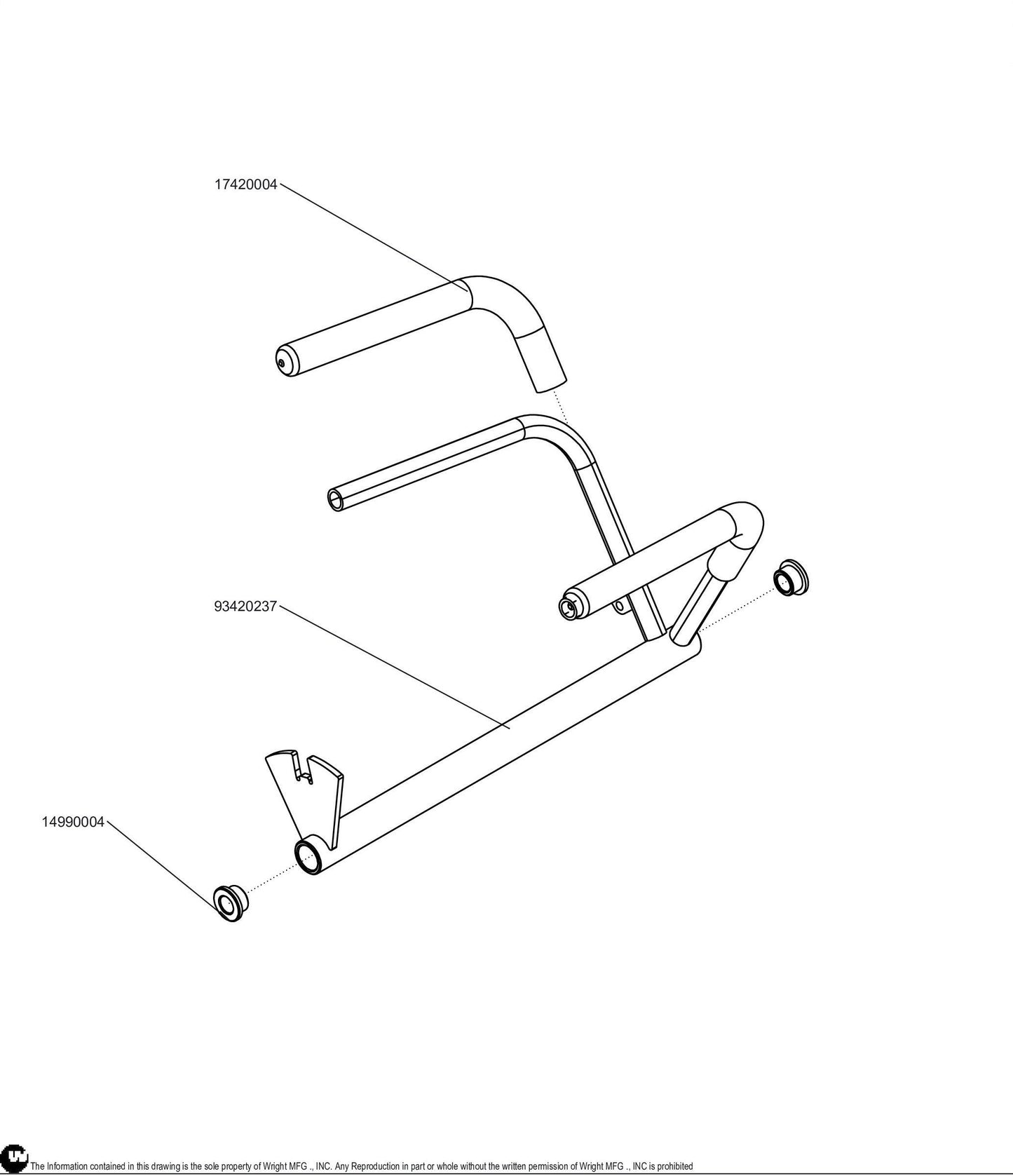 Right Control Lever Assembly 98420035.