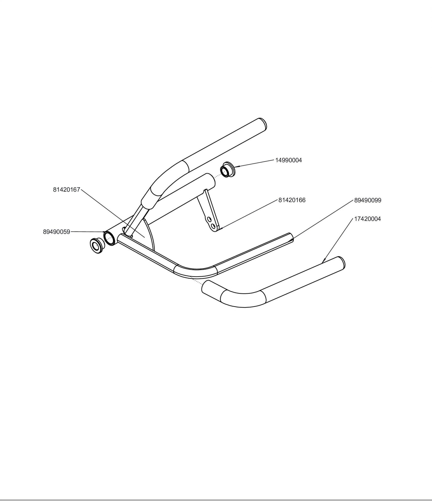 LH 32-42 WS Control Lever Assembly 98420044.