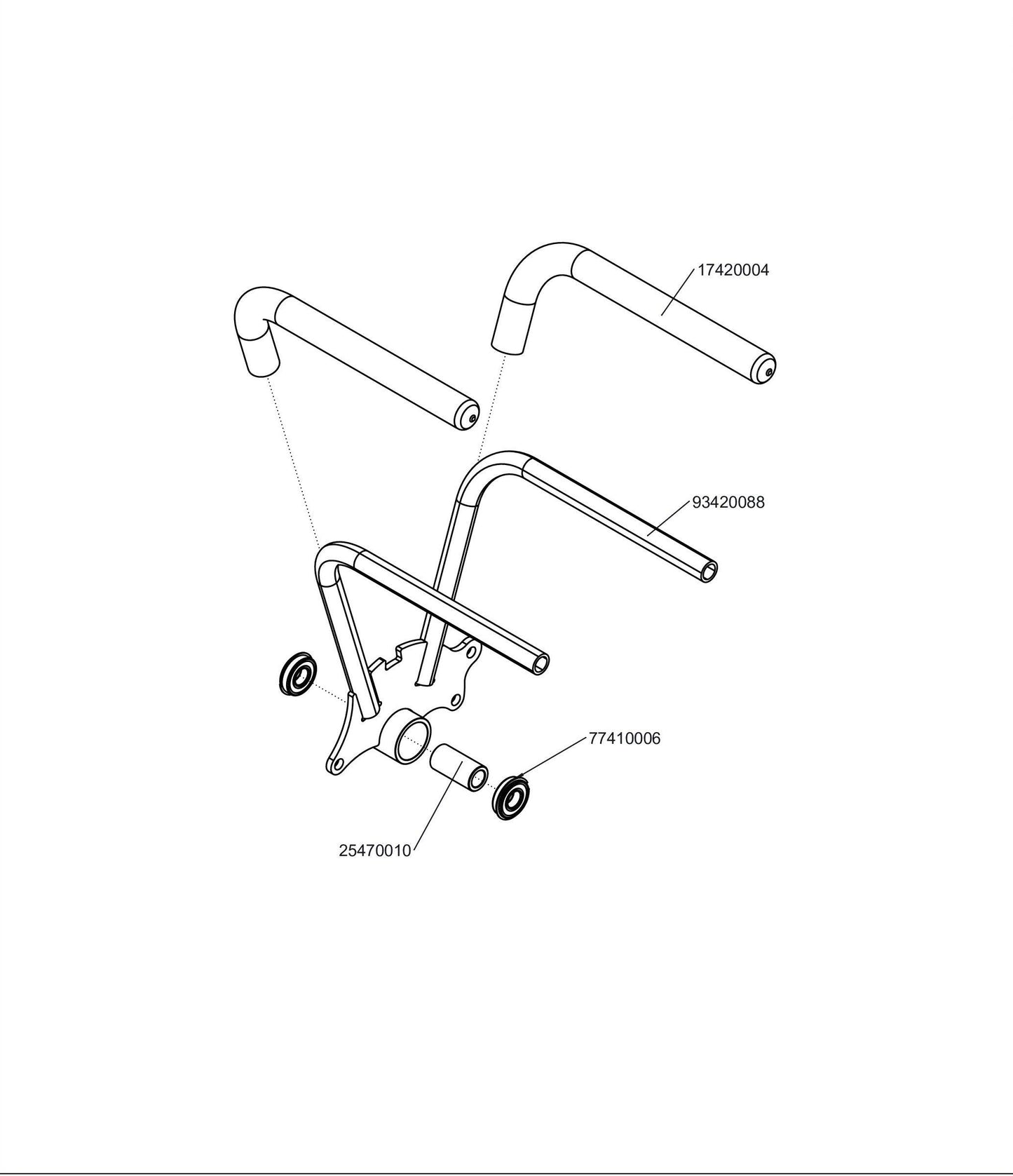 RH WST Control Lever Assembly 98420066.