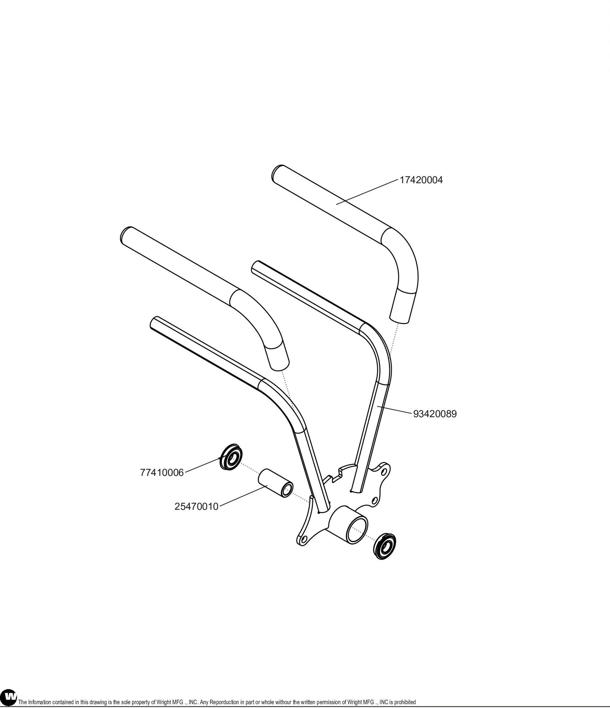 LH WST Control Lever Assembly 98420067.