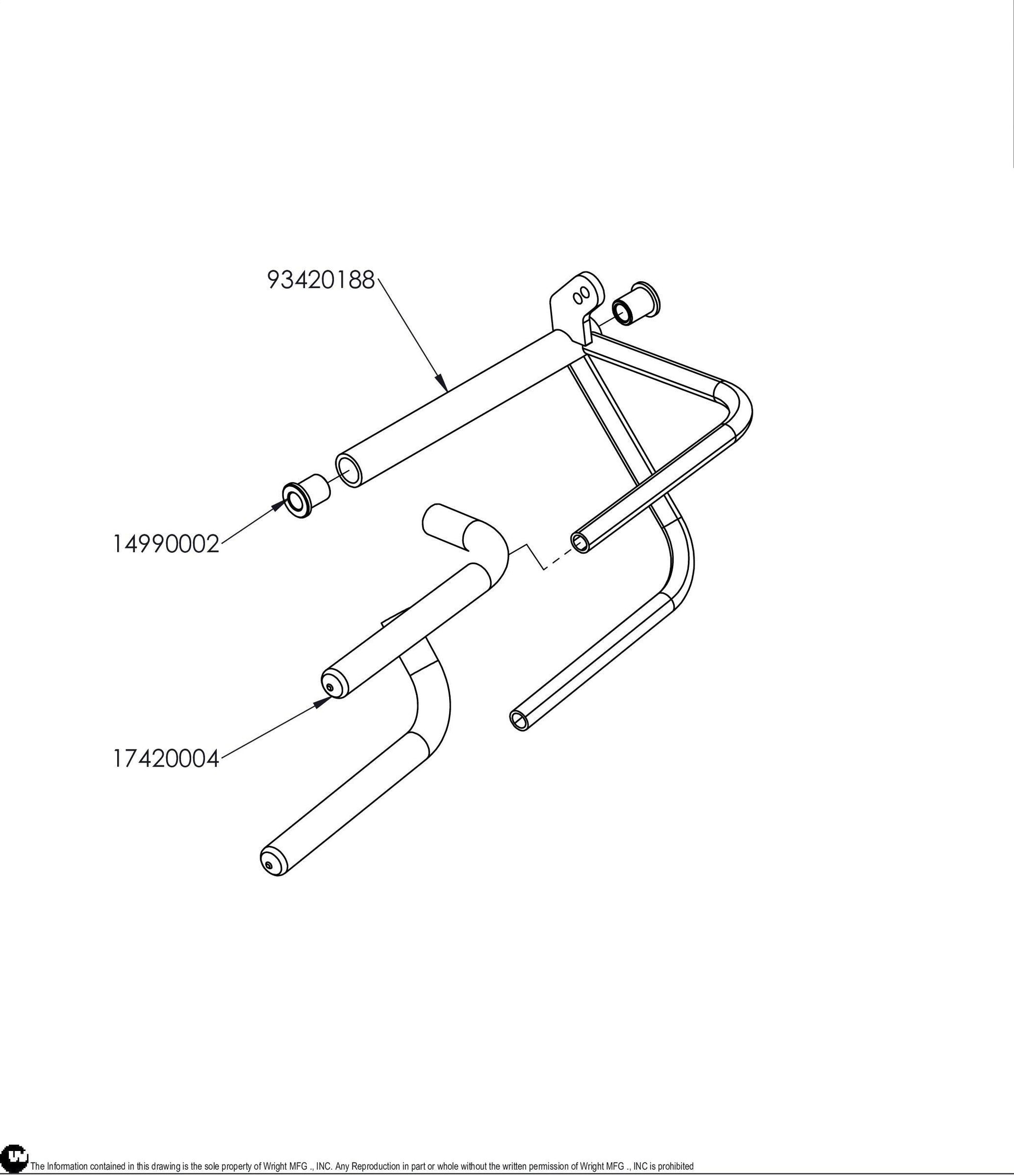 Left Control Lever Assembly 98420148.