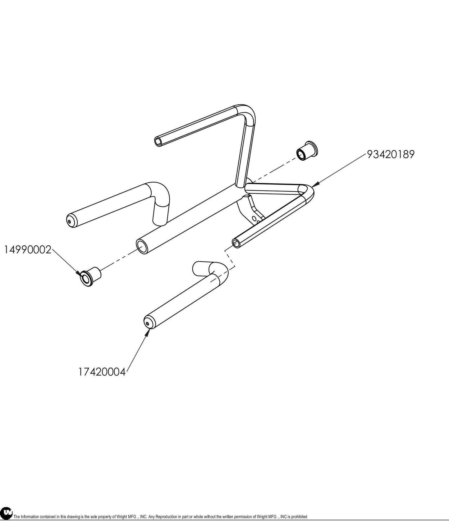 Right Control Lever Assembly 98420149.