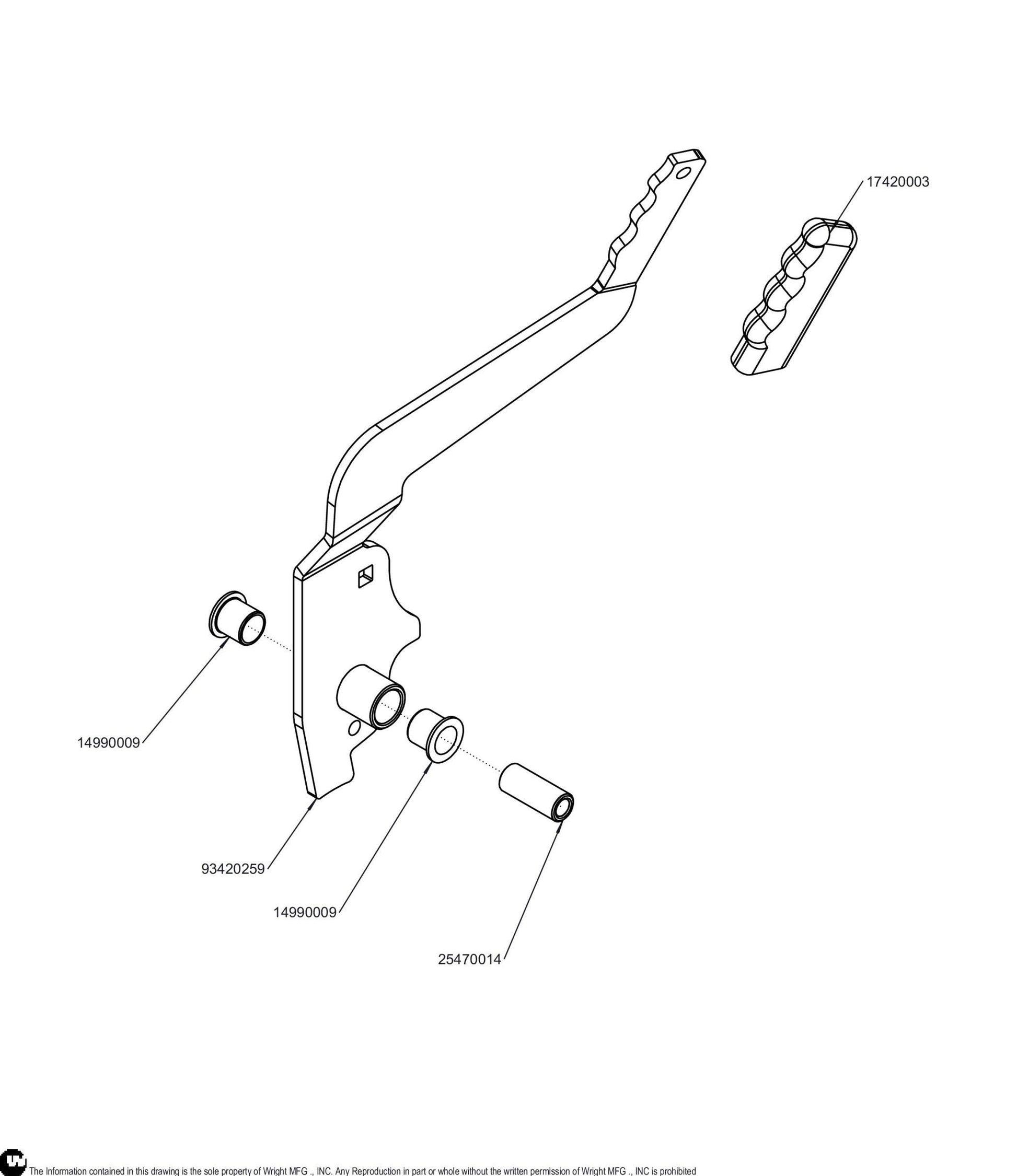 WSTX2 Brake Handle Assembly 98420172.