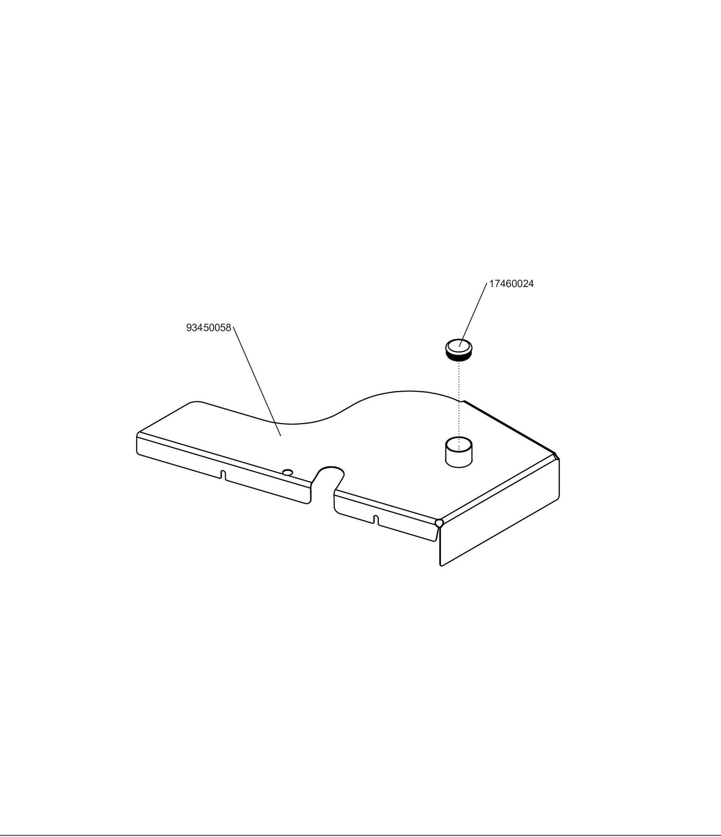 Left 61 Deck Cover Assembly 98450008.