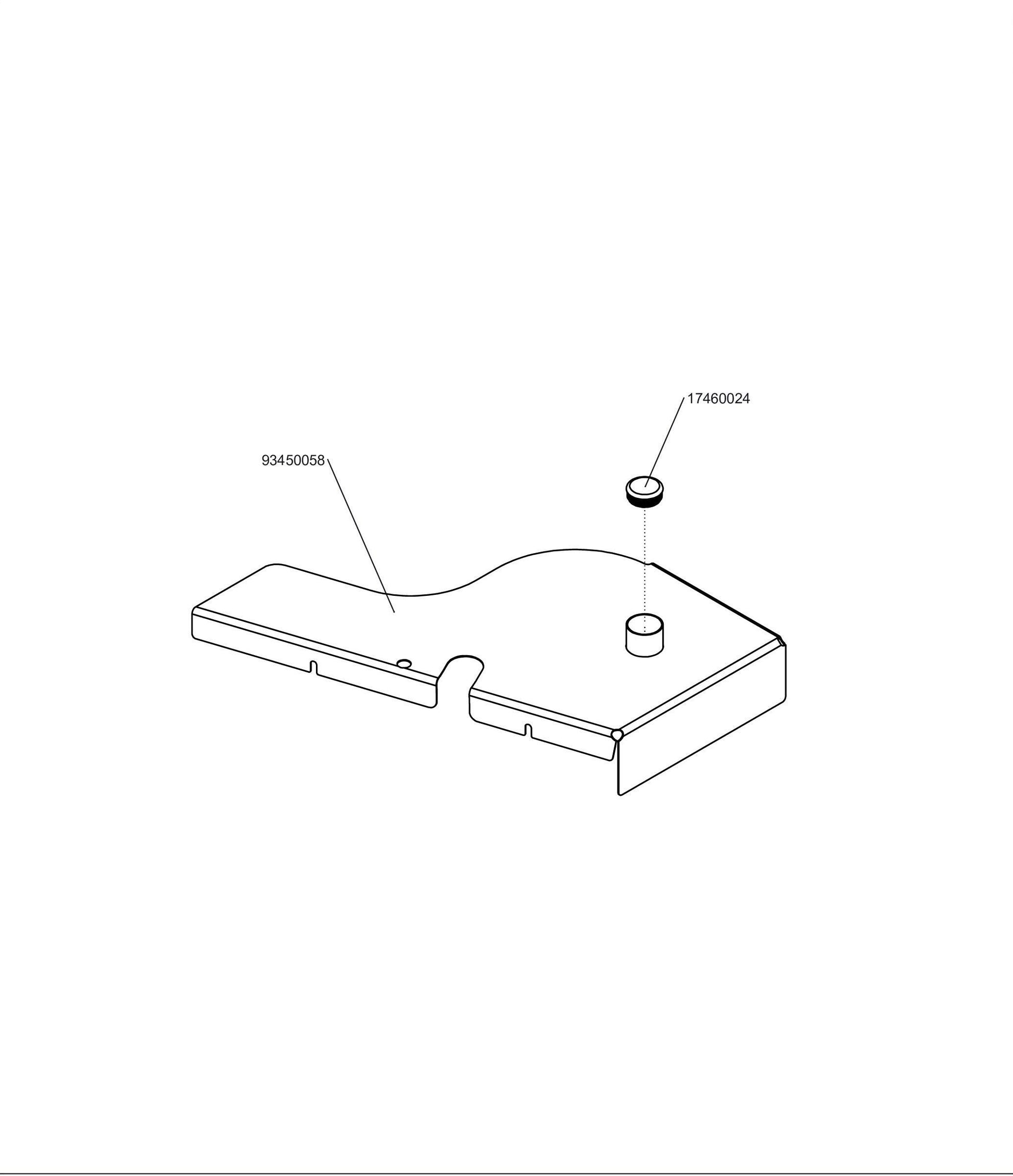 Left 61 Deck Cover Assembly 98450008.