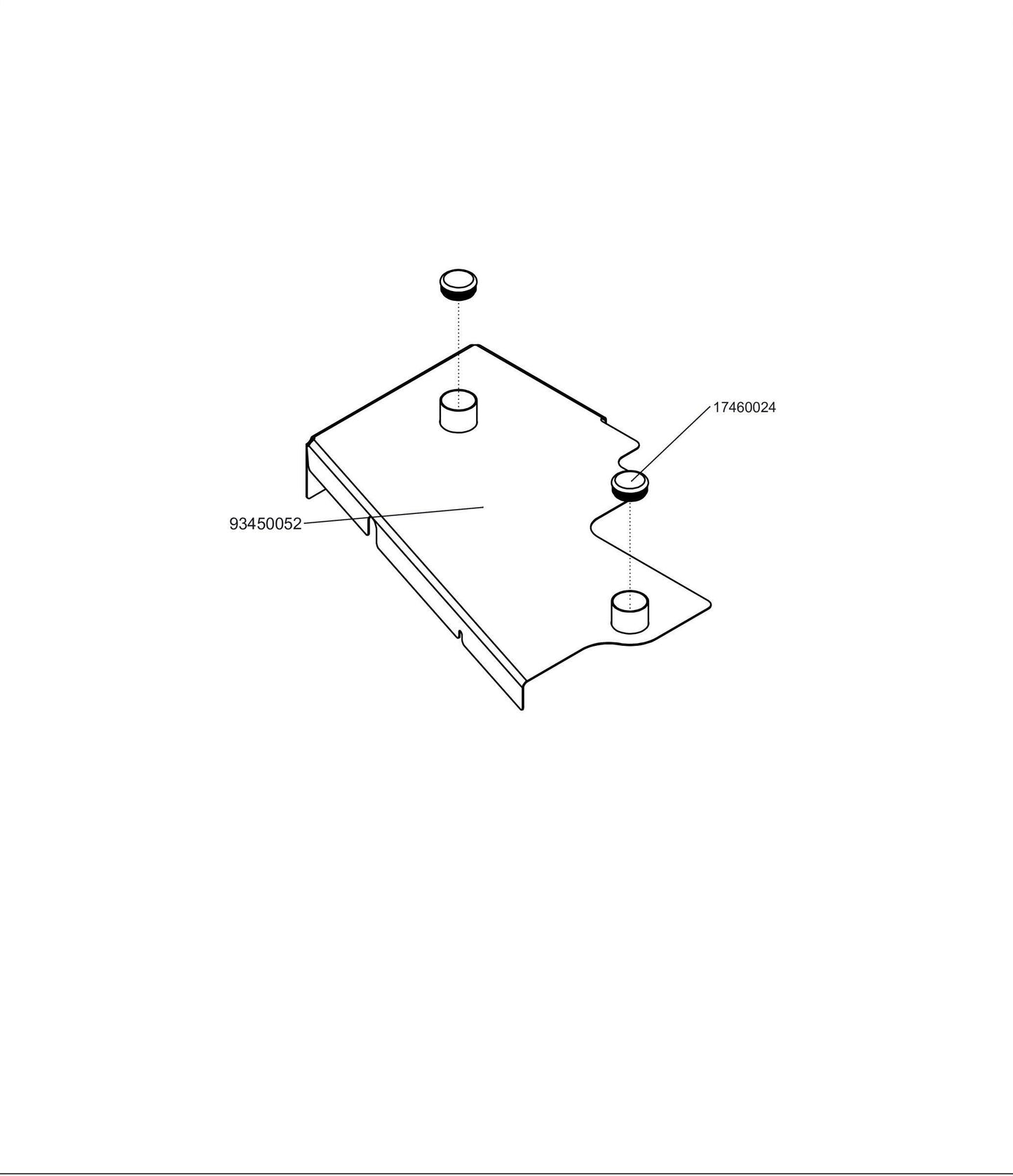 Right 61 WS Deck Cover Assembly 98450013.